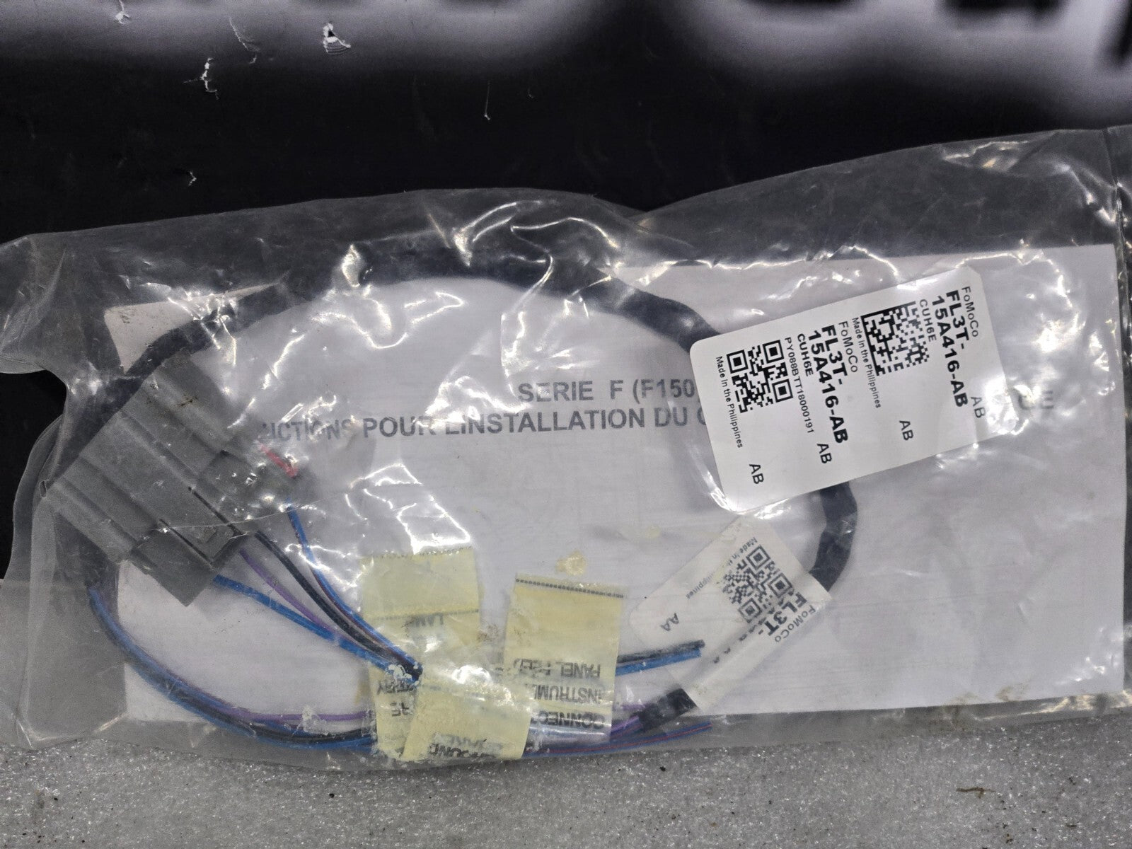 New 2015-2018 OEM Ford F-150 Trailer Brake Control Wiring Harness FL3T-15A416-AB