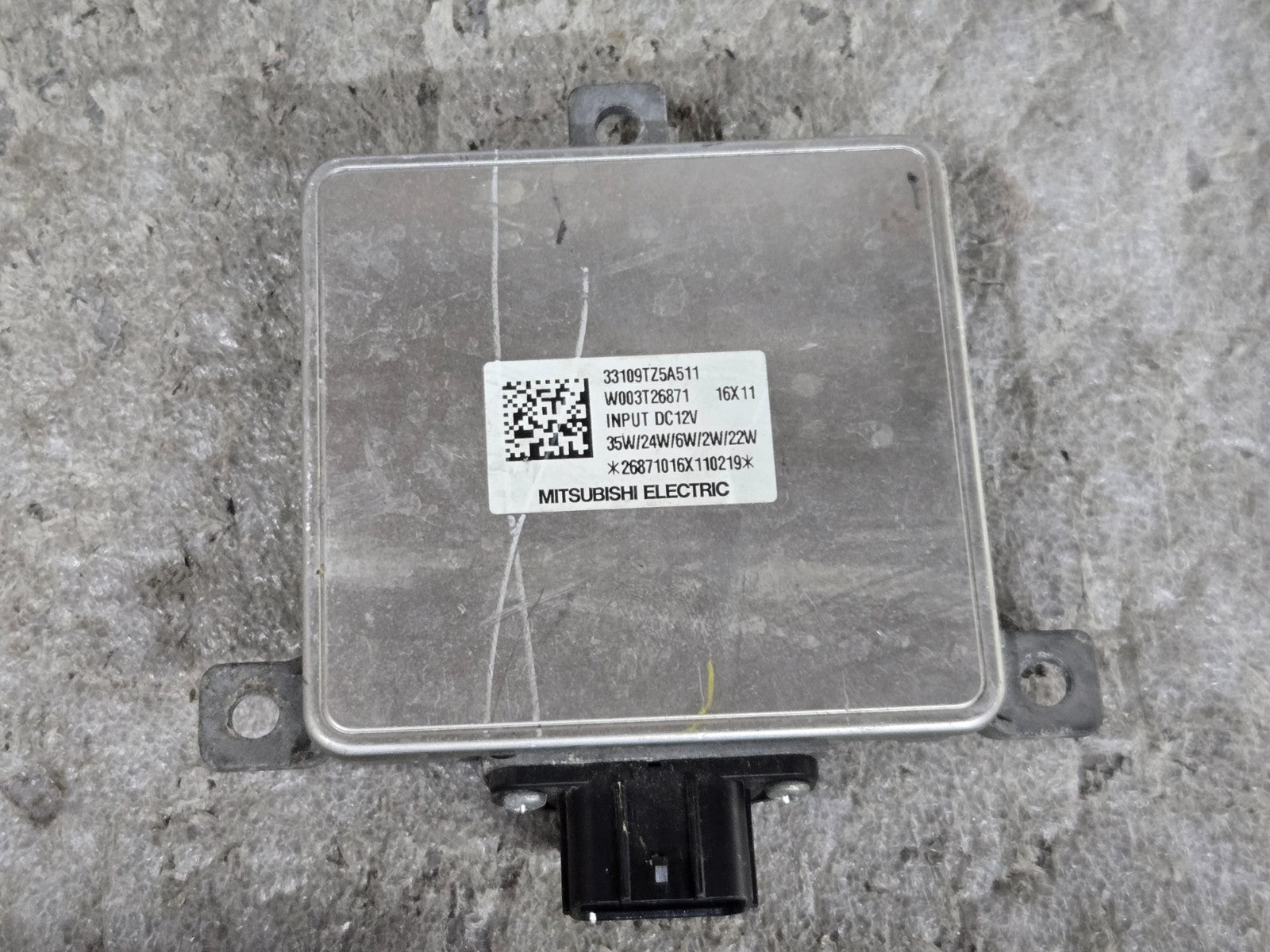 2017 - 2020 ACURA MDX RIGHT HEADLIGH CONTROL MODULE BALLAST OEM 33109TZ5A511