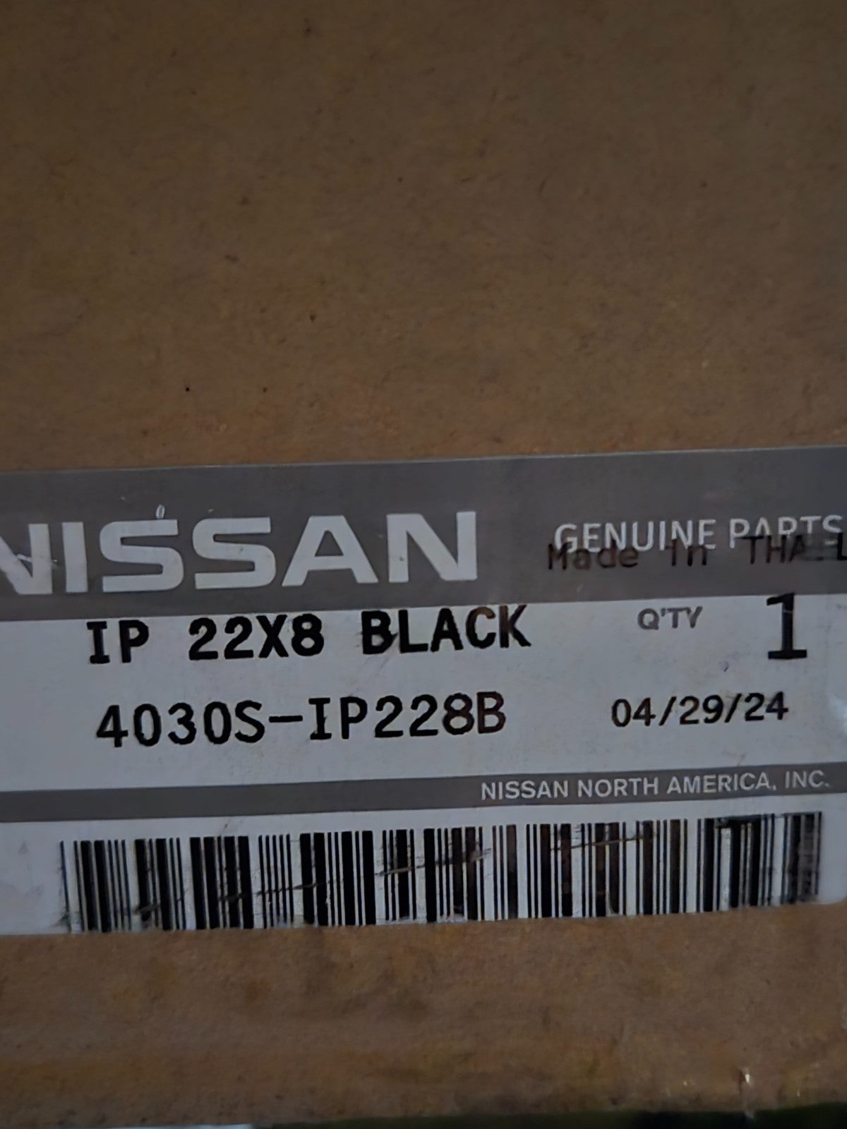 Infiniti QX80 4030S-IP228B IP 22X8 BLACK MONOGRAM WHEEL RIM OEM