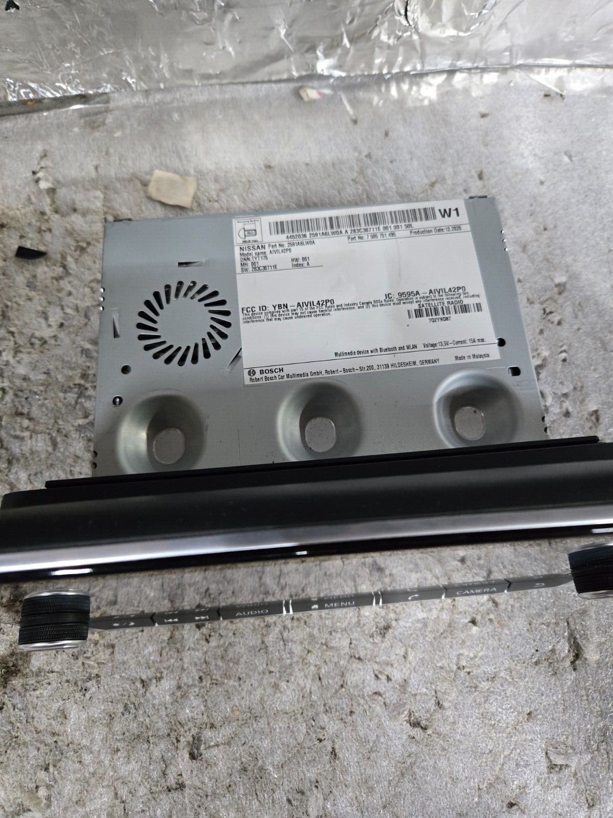2020-2022 Nissan Sentra Audio 8" Touch Screen Radio Receiver ID 2591A6LW0A OEM