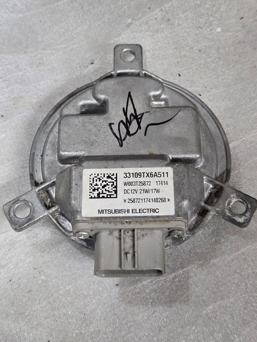 2016 - 2018 Acura RDX Headlight Ballast Module Computer 33109TX6A511 OEM