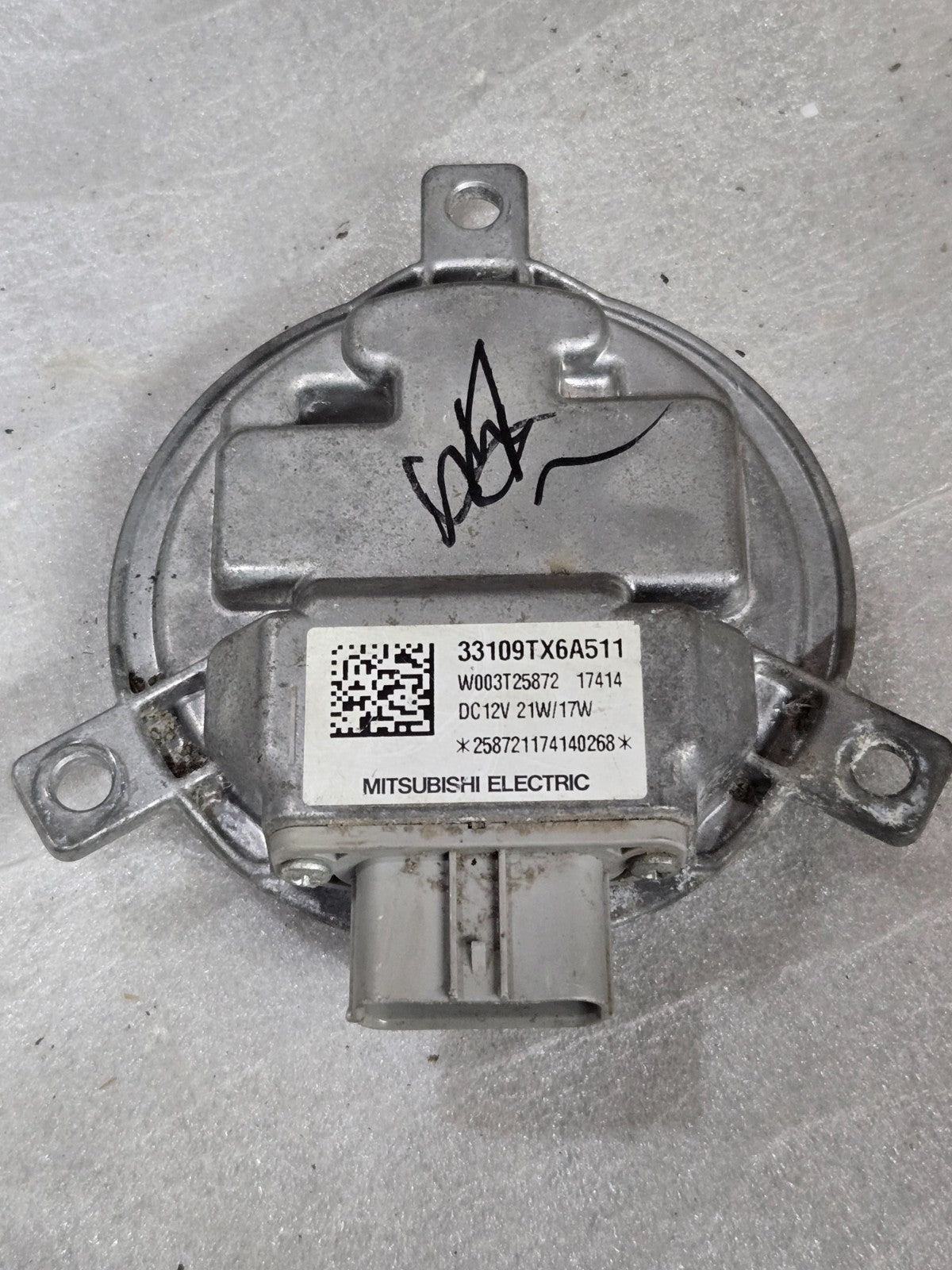 2016 - 2018 Acura RDX Headlight Ballast Module Computer 33109TX6A511 OEM