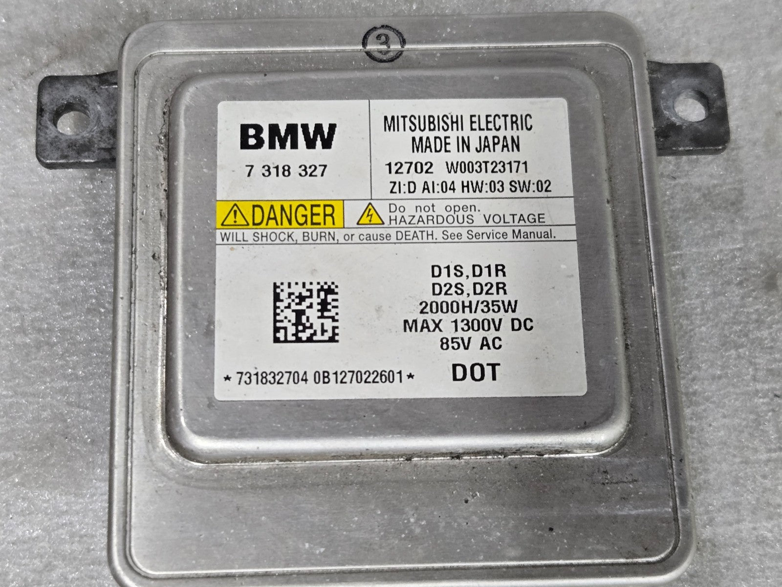 OEM 10-17 BMW F07 F10 5 Series Xenon Ballast Control Unit Module 7318327