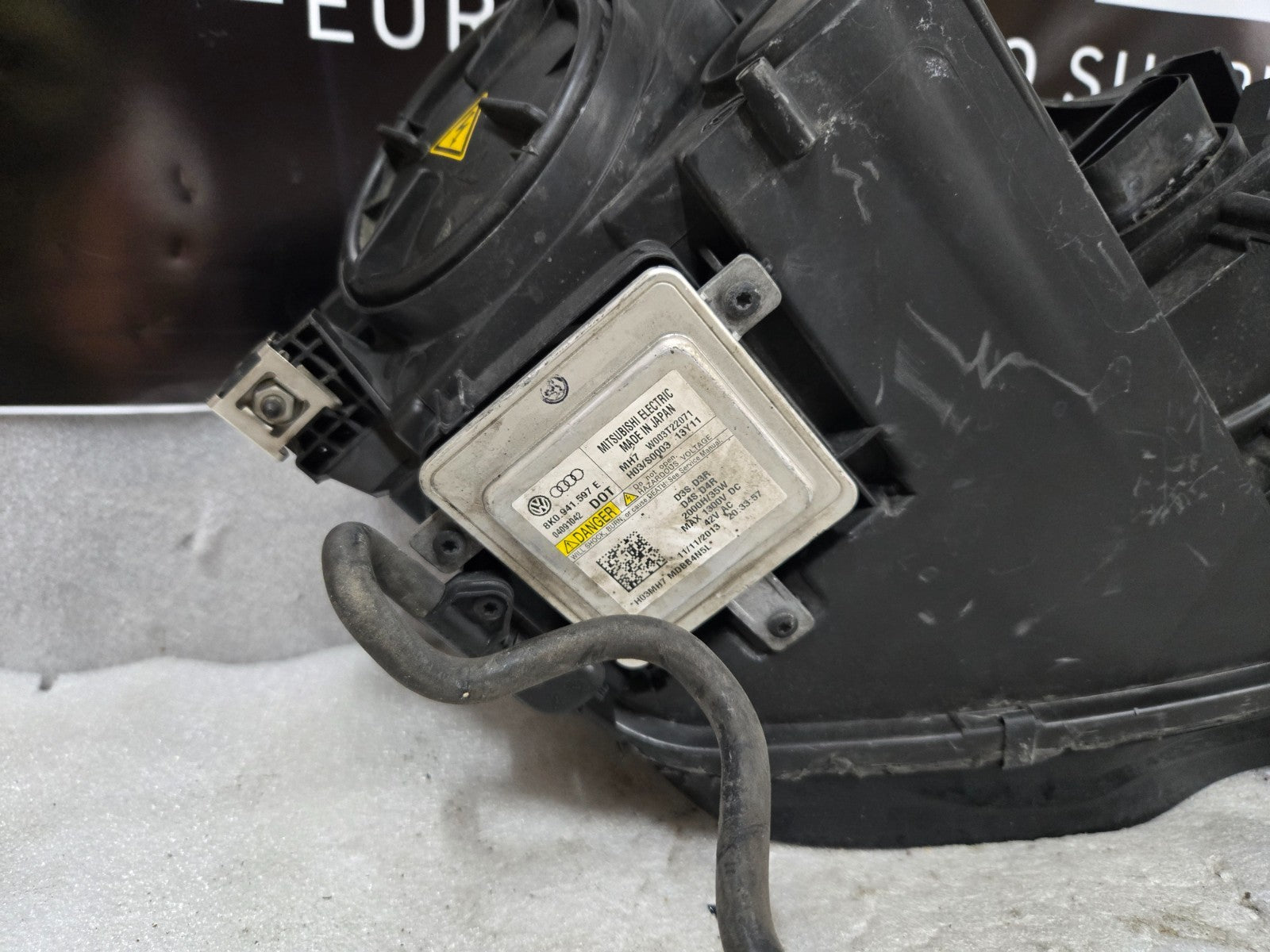 2012-2015 AUDI A7 LEFT LH DRIVER SIDE XENON HEADLIGHT COMPLETE OEM 4G8941005E
