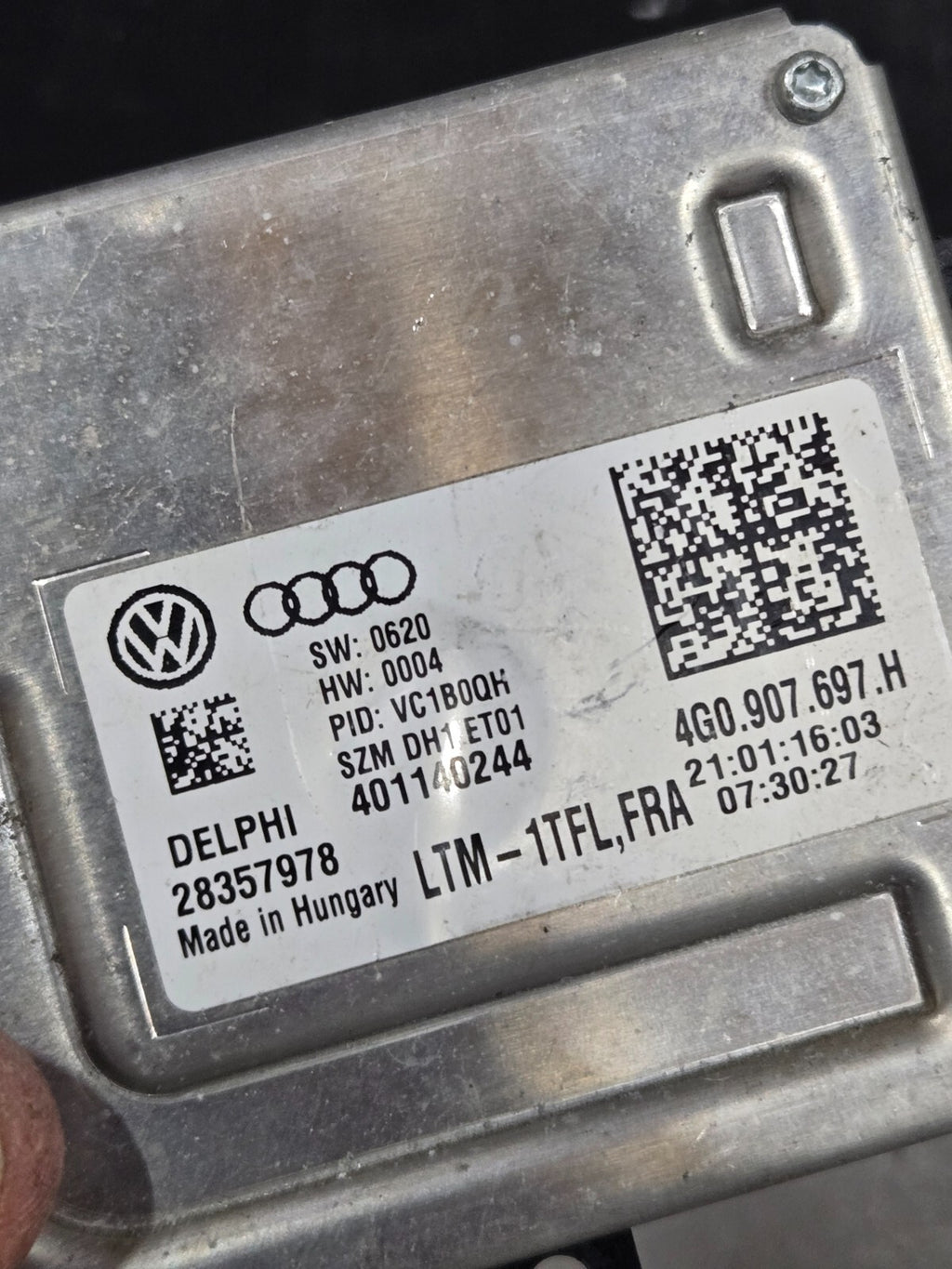 2013-2017 Audi A4 A5 Q5 LED Headlight Ballast Control Module 4G0907697H OEM