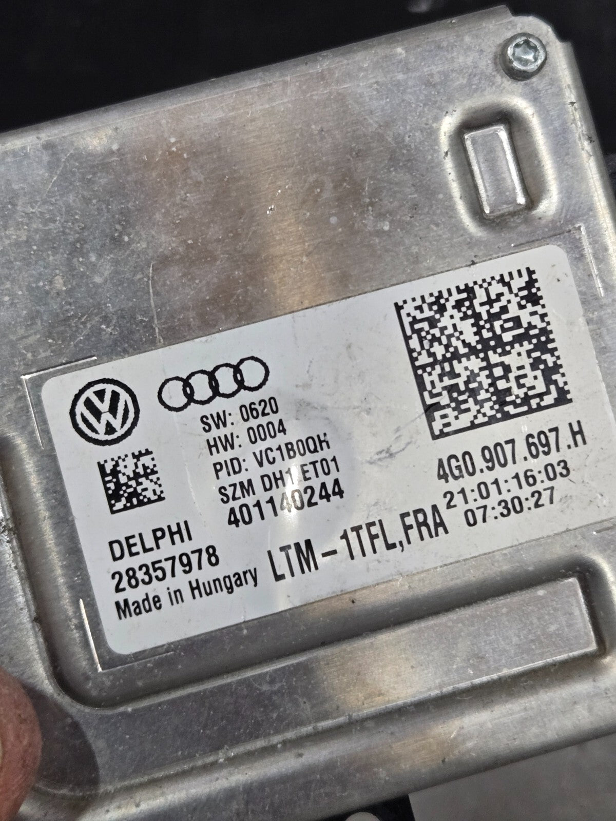 2013-2017 Audi A4 A5 Q5 LED Headlight Ballast Control Module 4G0907697H OEM