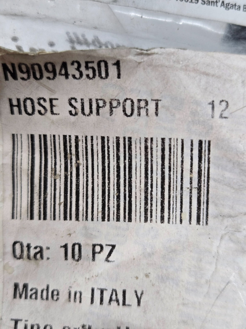 N90943501 - Audi/Lamborghini Air Suspension Compressor Line Brackets OEM x10