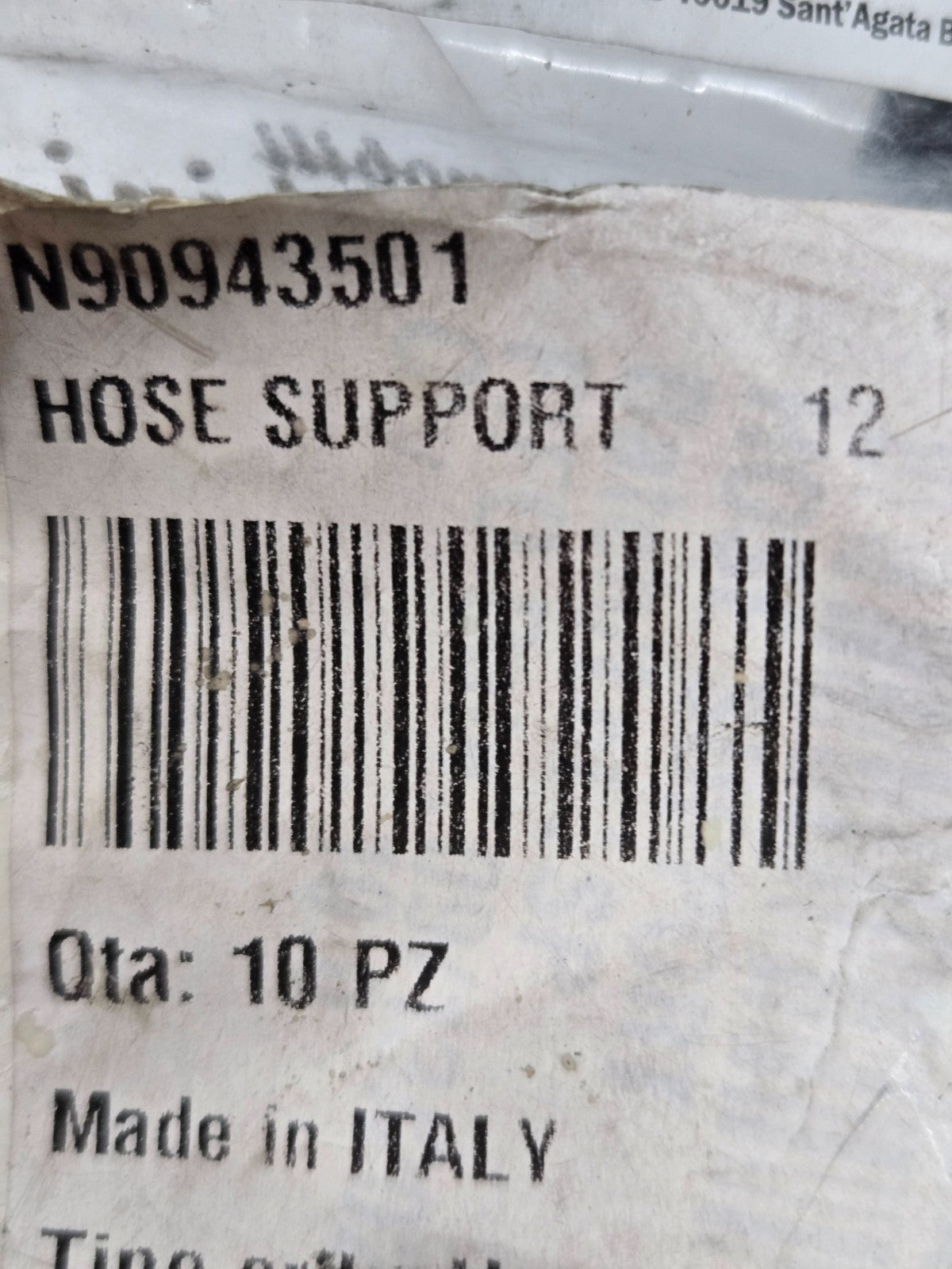 N90943501 - Audi/Lamborghini Air Suspension Compressor Line Brackets OEM x10