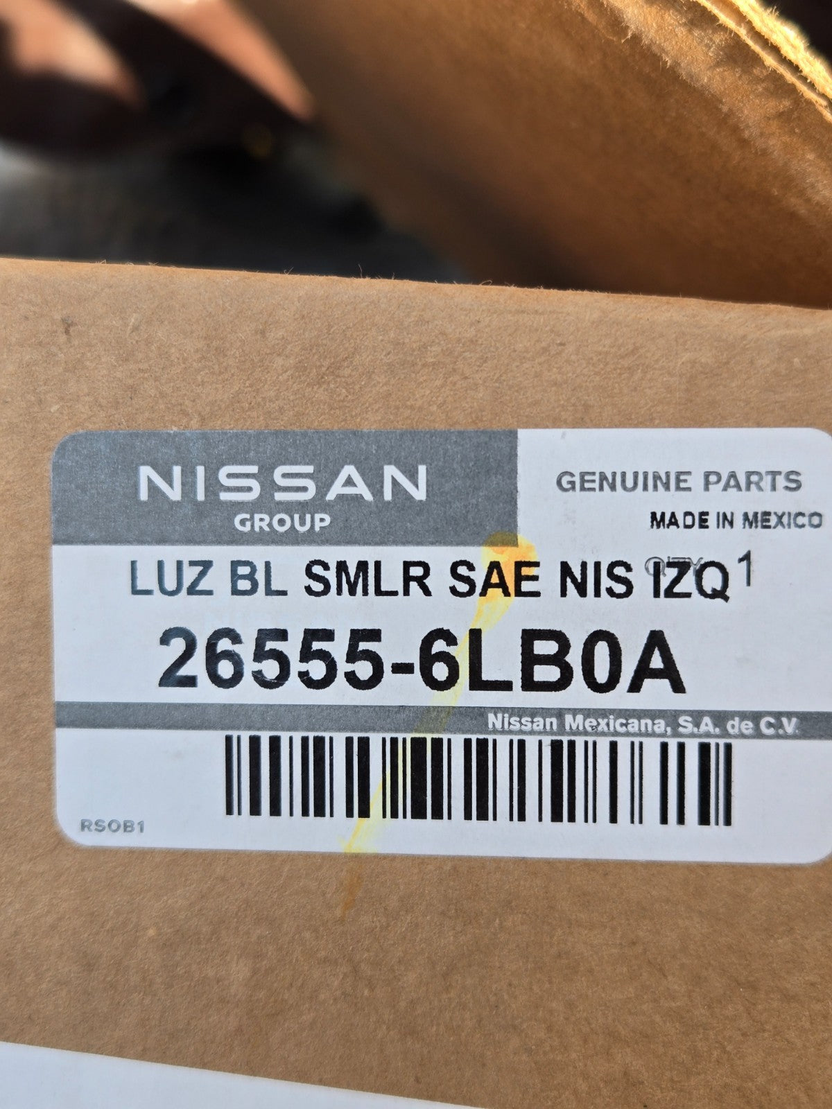 2020-2024 NISSAN SENTRA REAR LEFT TAIL LAMP ASSEMBLY USED OEM 26555-6LB0A