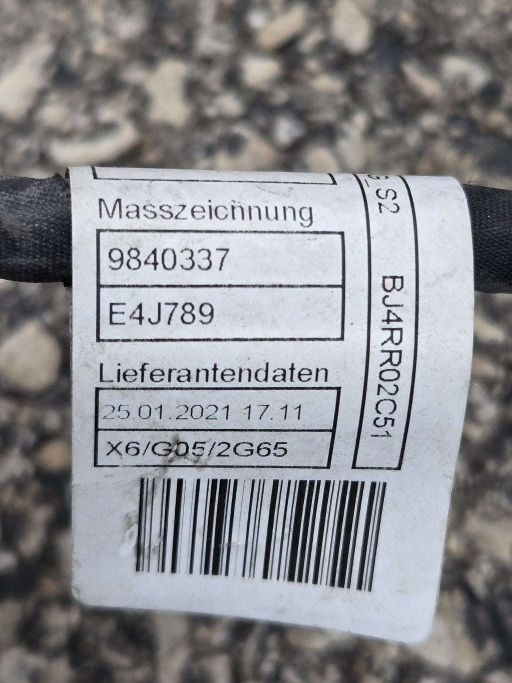 2020-2023 BMW X5 G05 Front Radiator Core Support Wire Harness 9840337 OEM