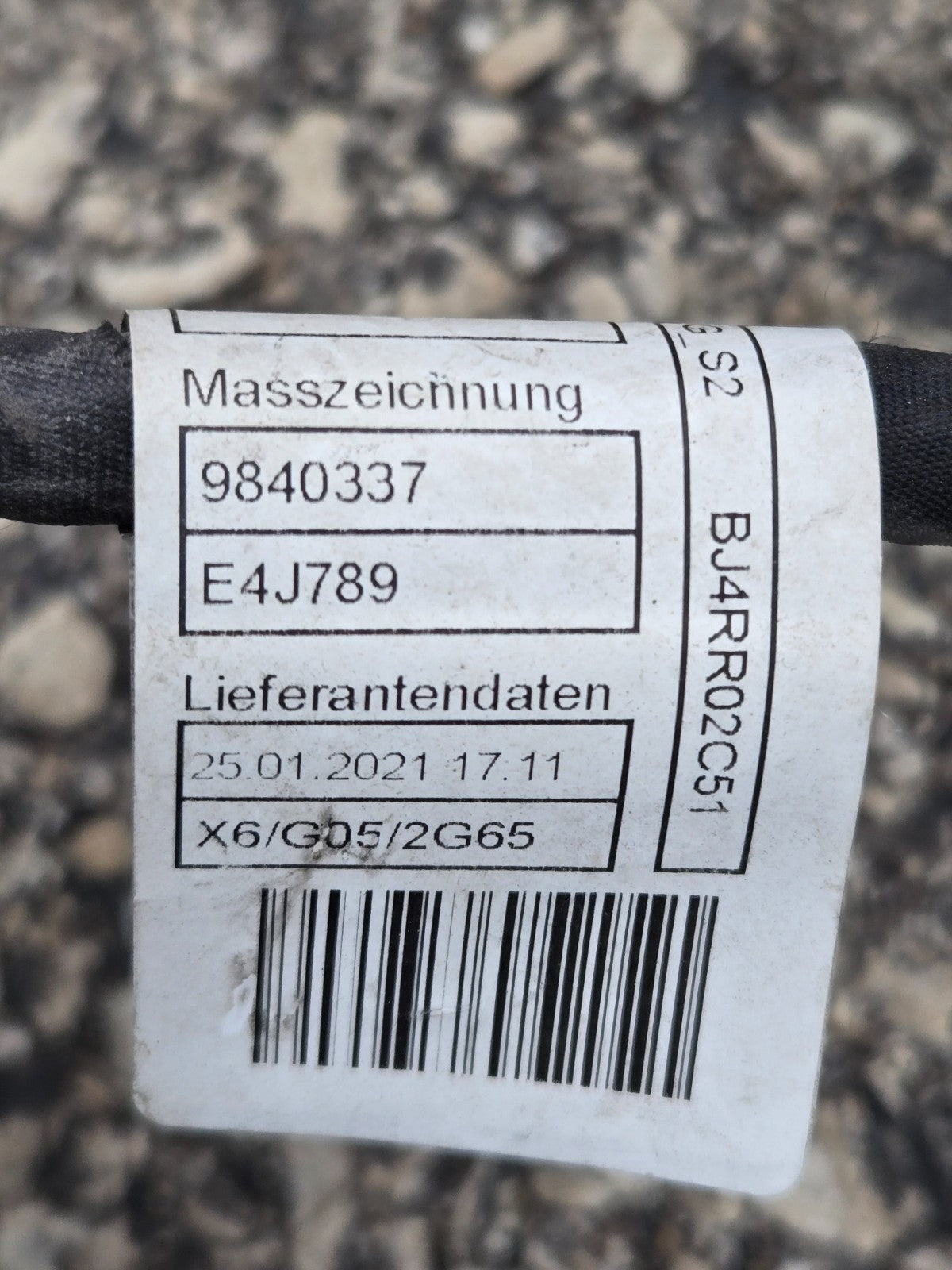 2020-2023 BMW X5 G05 Front Radiator Core Support Wire Harness 9840337 OEM