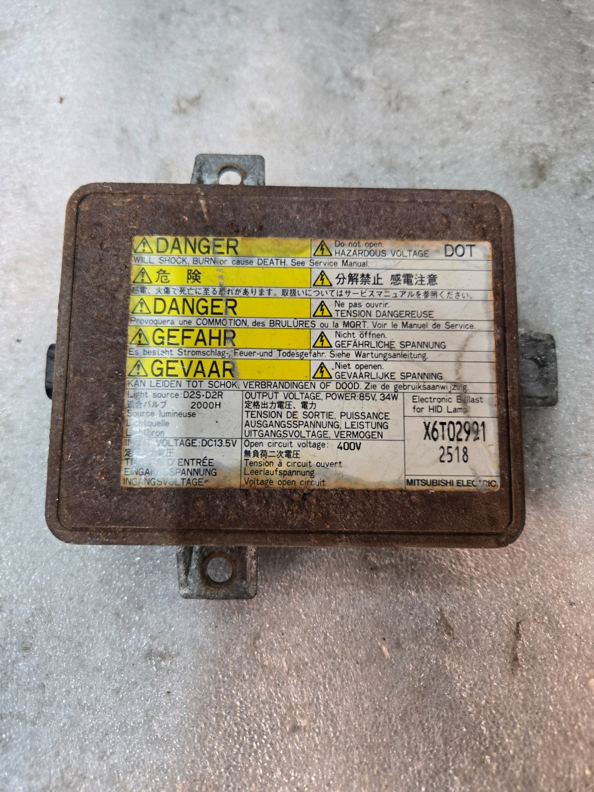 2002-2005 ACURA TL XENON HID BALLAST UNIT IGNITER MODULE OEM X6T02991