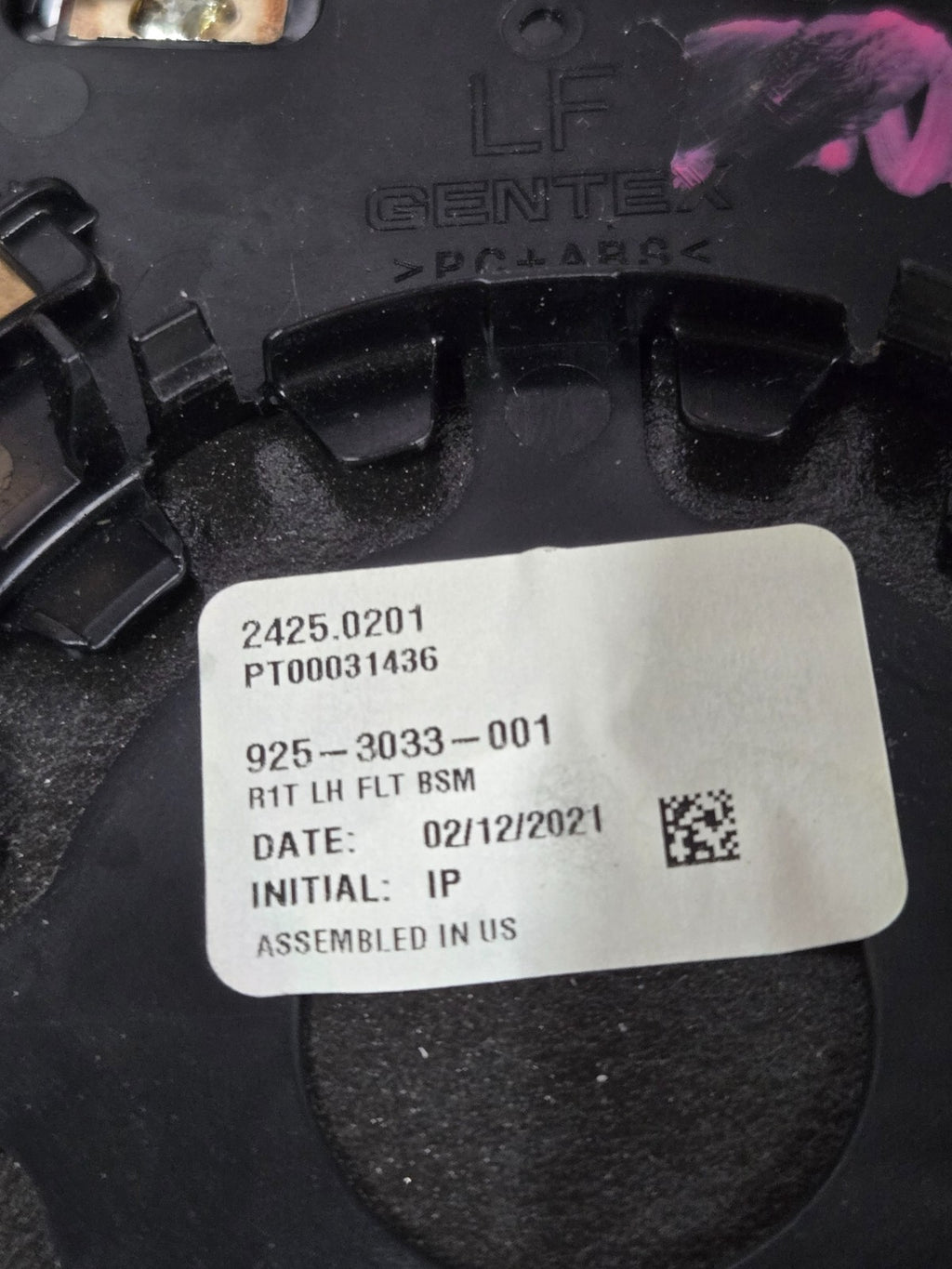 2022-2024 Rivian R1S R1T Left Drivers Side Outside Wing Mirror Glass OEM