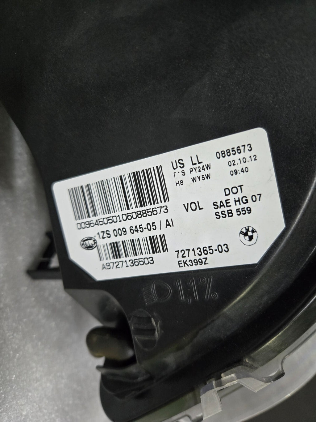 2008-2014 BMW E70 E71 X5 X6 Left Driver LH Xenon HID AFS Headlight OEM 7271365
