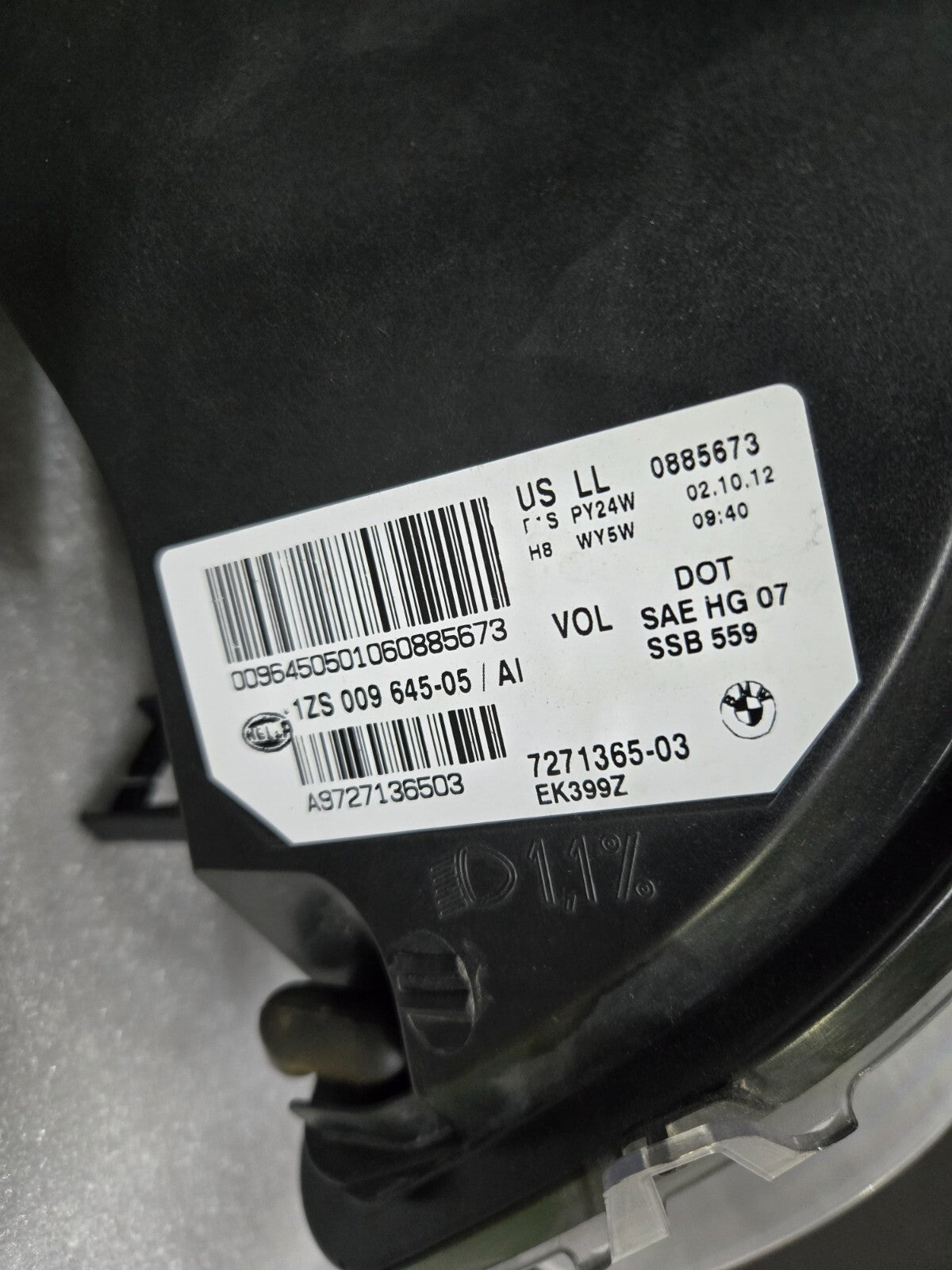 2008-2014 BMW E70 E71 X5 X6 Left Driver LH Xenon HID AFS Headlight OEM 7271365