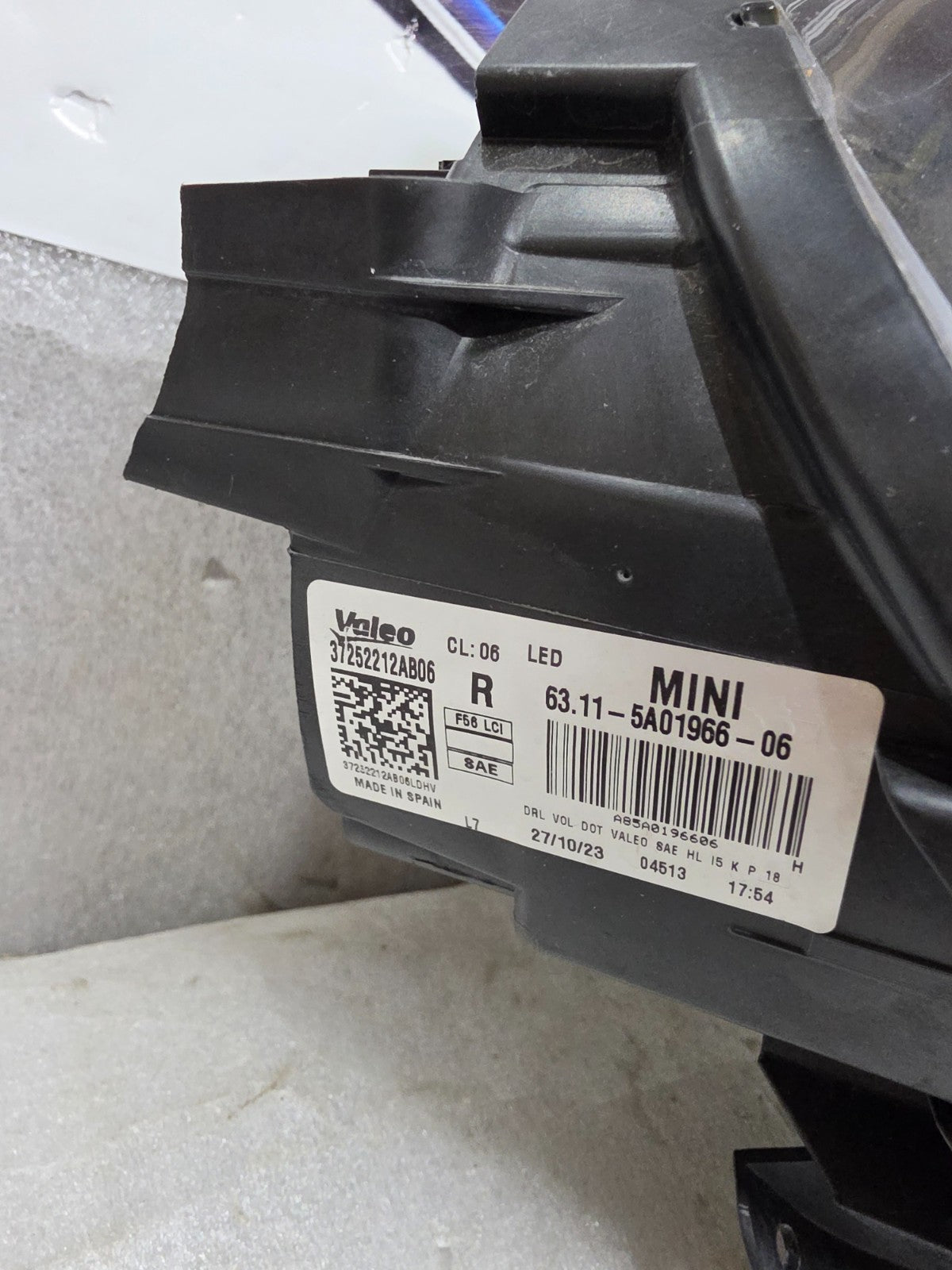 2019-2021 Mini Cooper F56 Front Right Passenger LED Headlight OEM 5A01966
