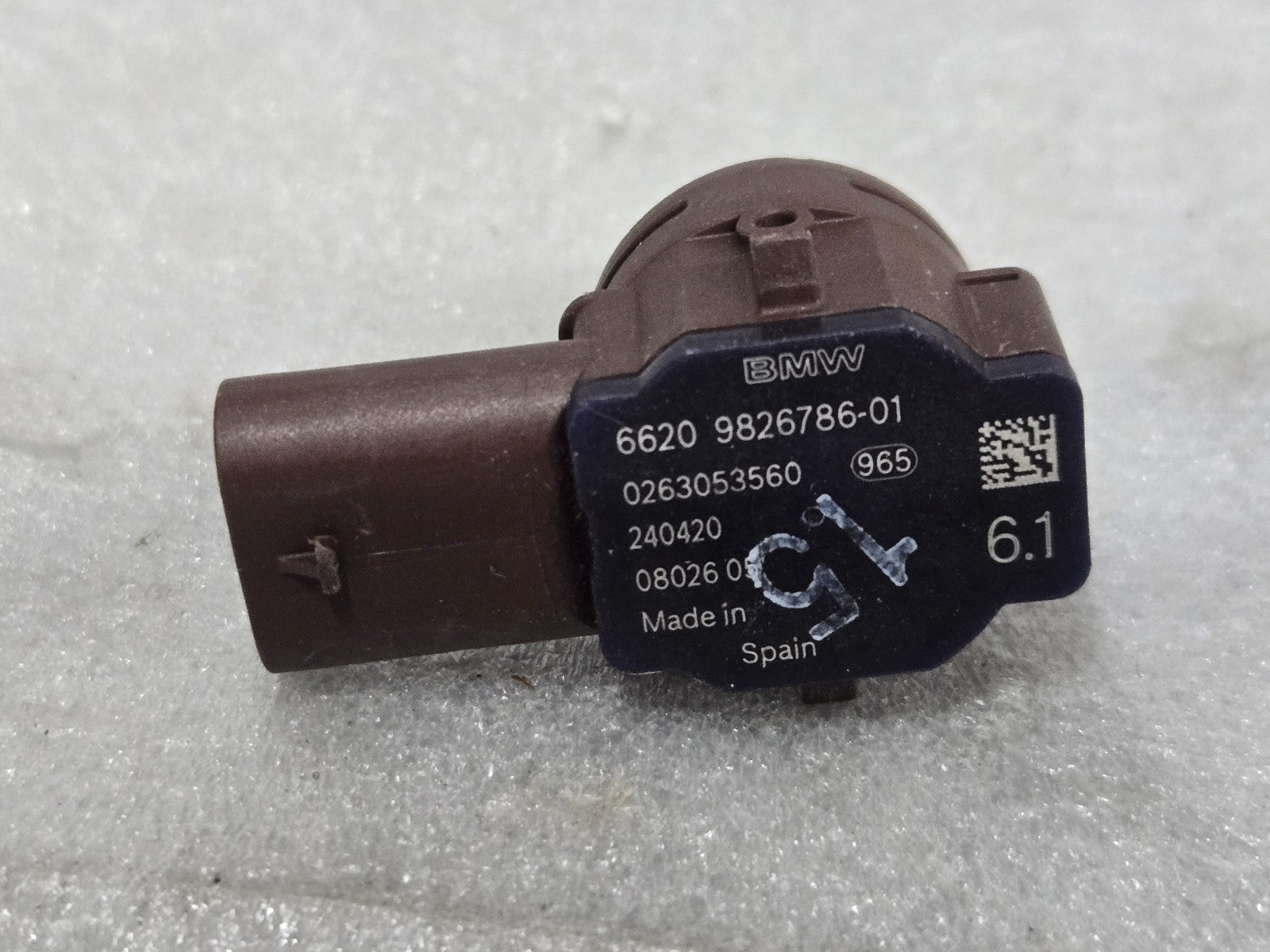BMW X6 G06 Front Bumper Ultrasonic Parking PDC Sensor Black 66209826786 OEM