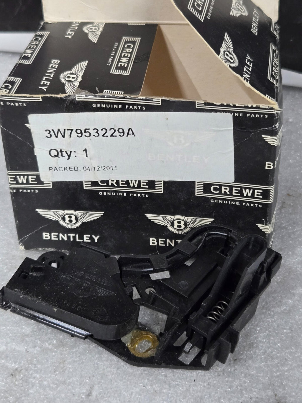 GENUINE BENTLEY Continental Convertible Roof Top Stow Box Micro Sw 3W7953229A