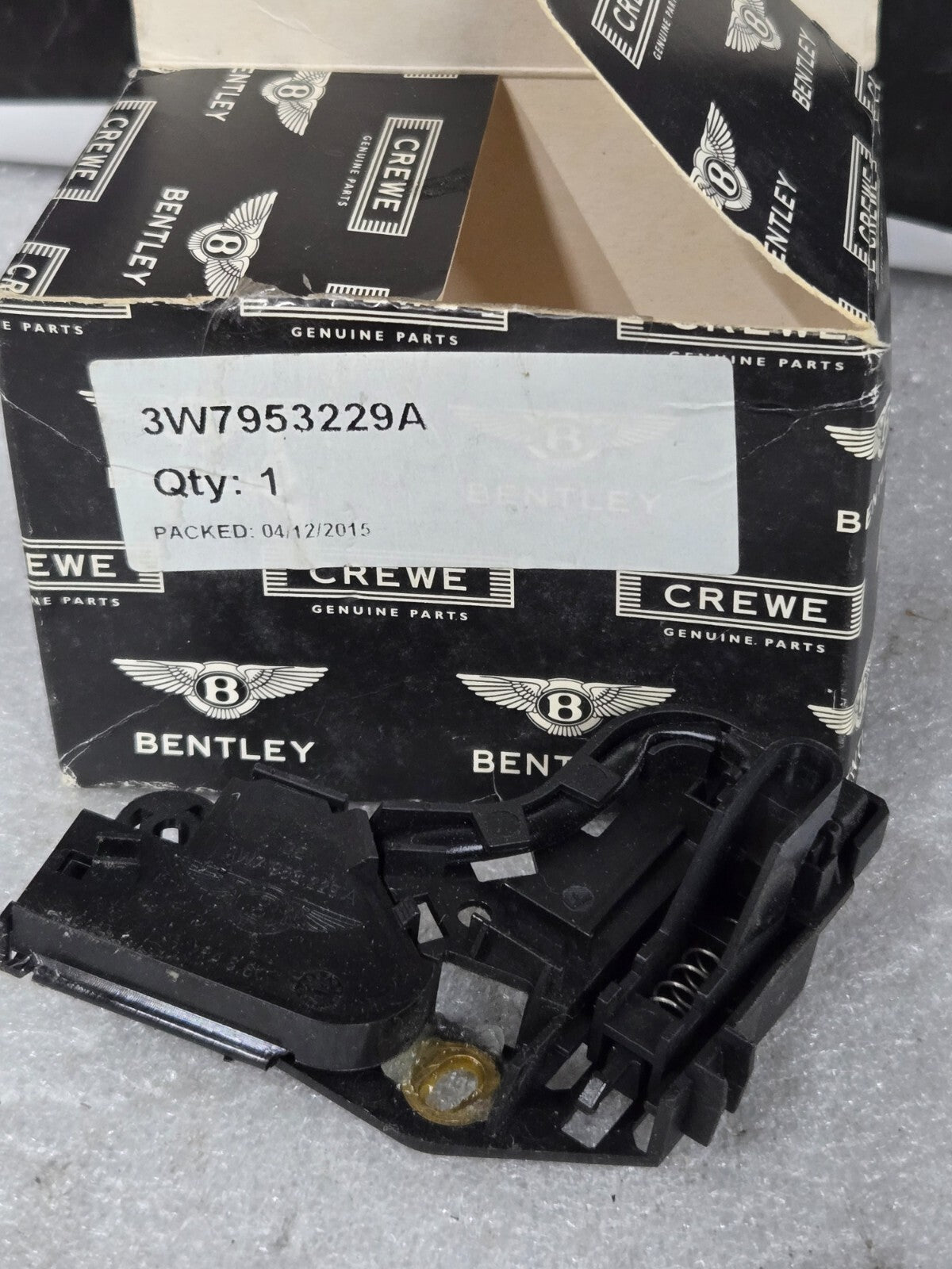 GENUINE BENTLEY Continental Convertible Roof Top Stow Box Micro Sw 3W7953229A