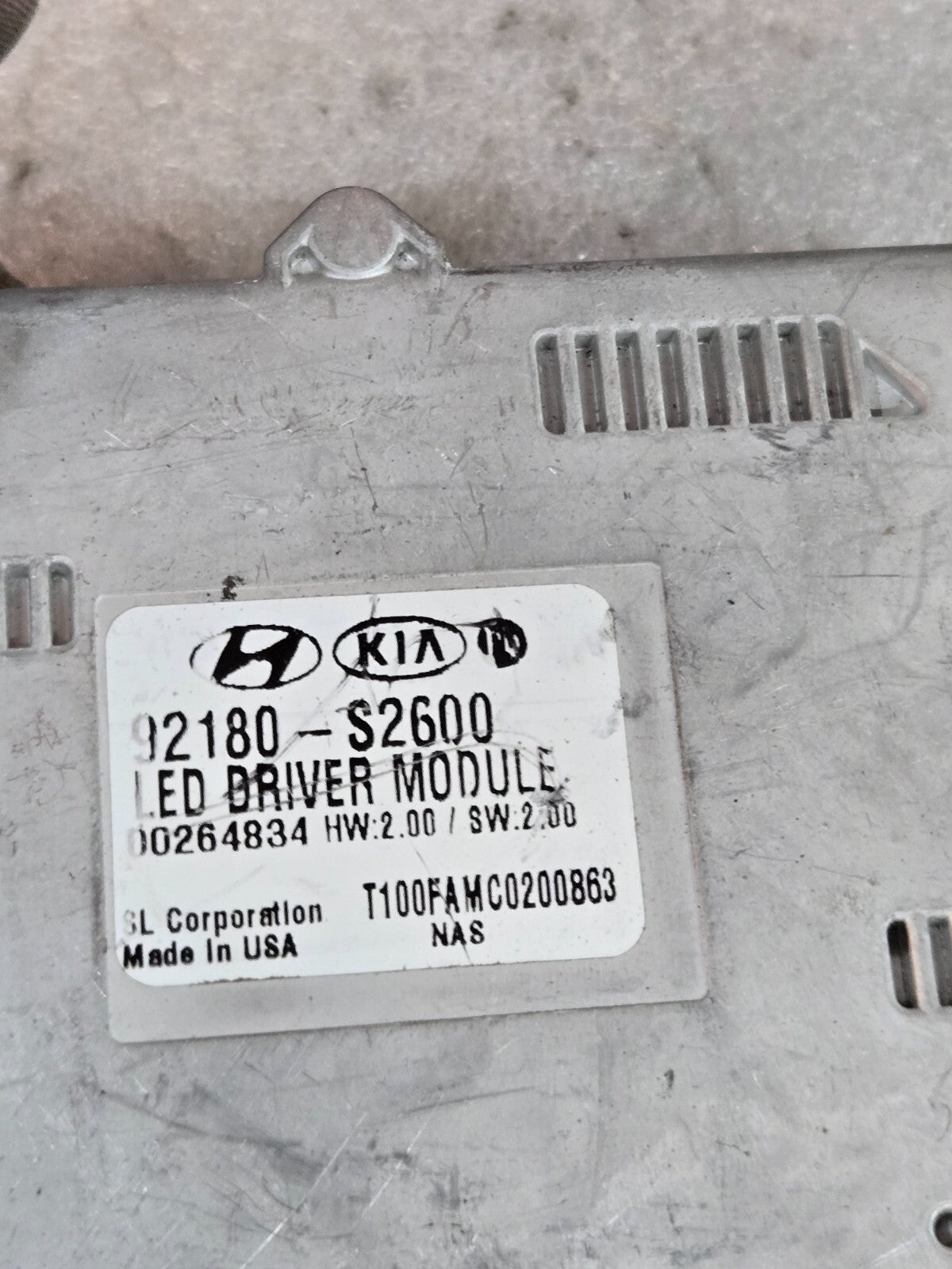 2021 2022 2023 Hyundai Santa FE headlight LED Control Module 92180-S2600 OEM