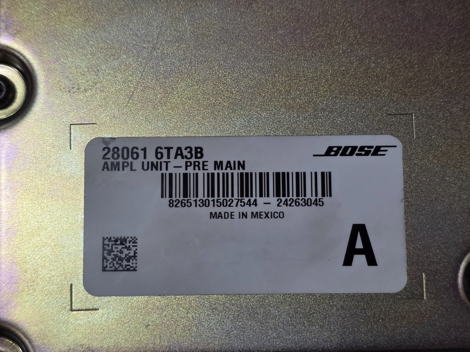 2022-2024 Nissan Pathfinder Bose Radio Audio System Amplifier OEM 28061-6TA3B