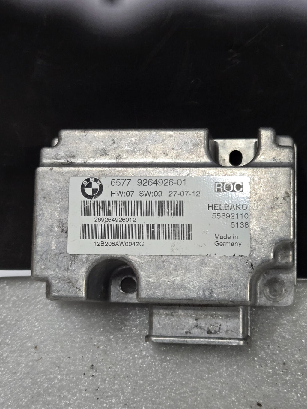 2007-13 OEM BMW E88 E93 335 M3 Convertible Roof Top Control Module ROC Rollover