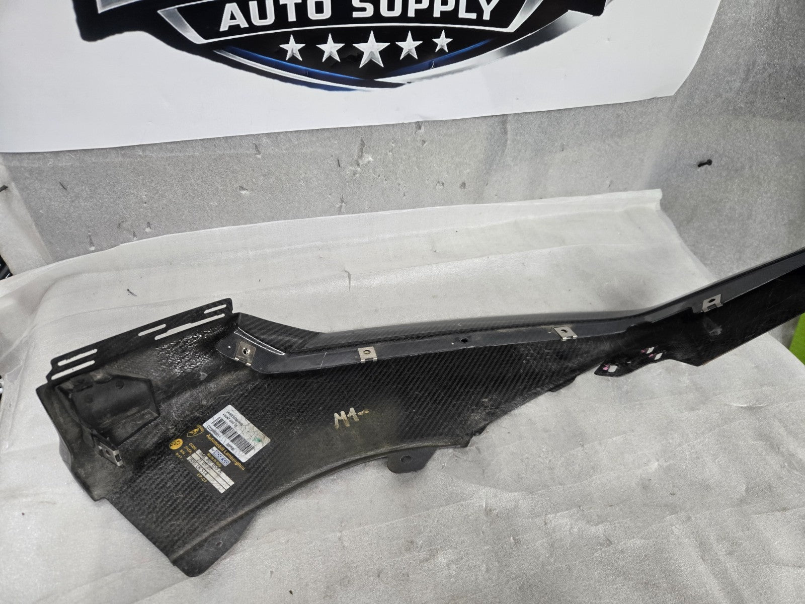 Lamborghini Urus Front Bumper LH Left 4ML807059A Carbon Lip Section OEM Genuine