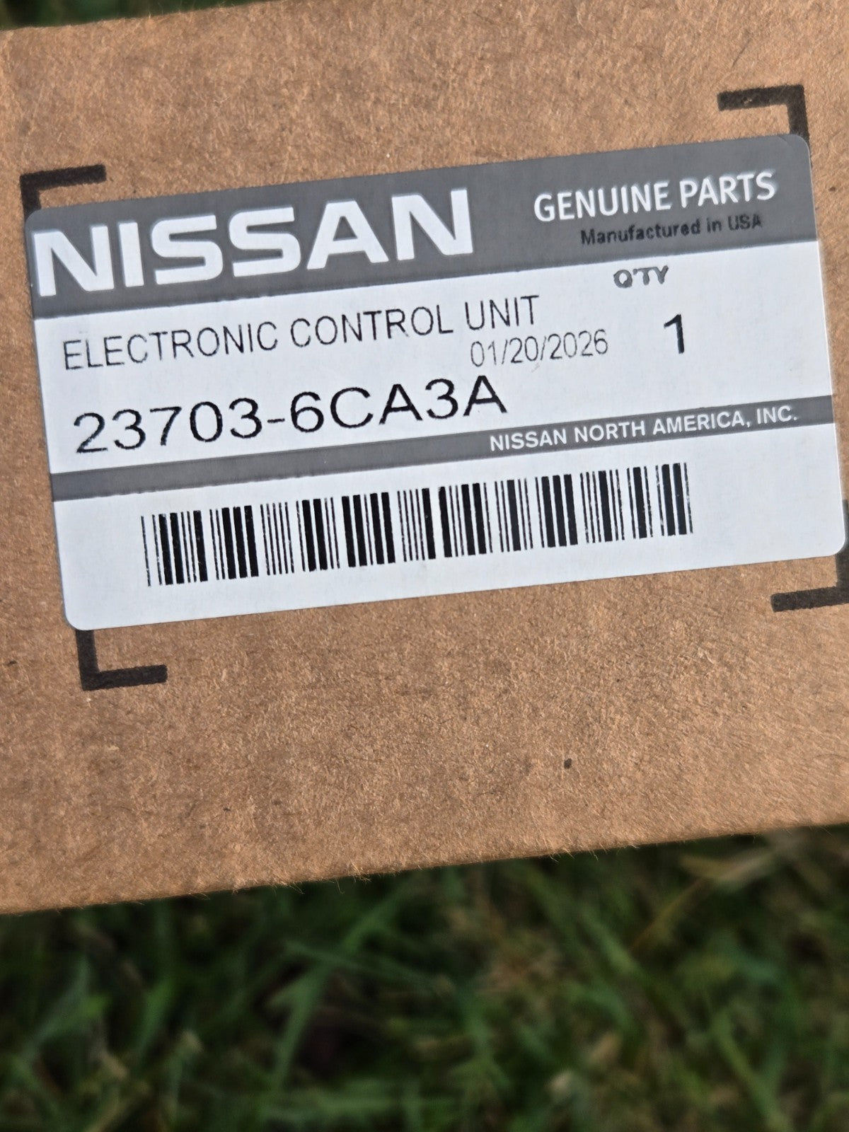 2019-25 Nissan ECM Altima Engine Control Module Computer 2.5L 23703-6CA3A OEM