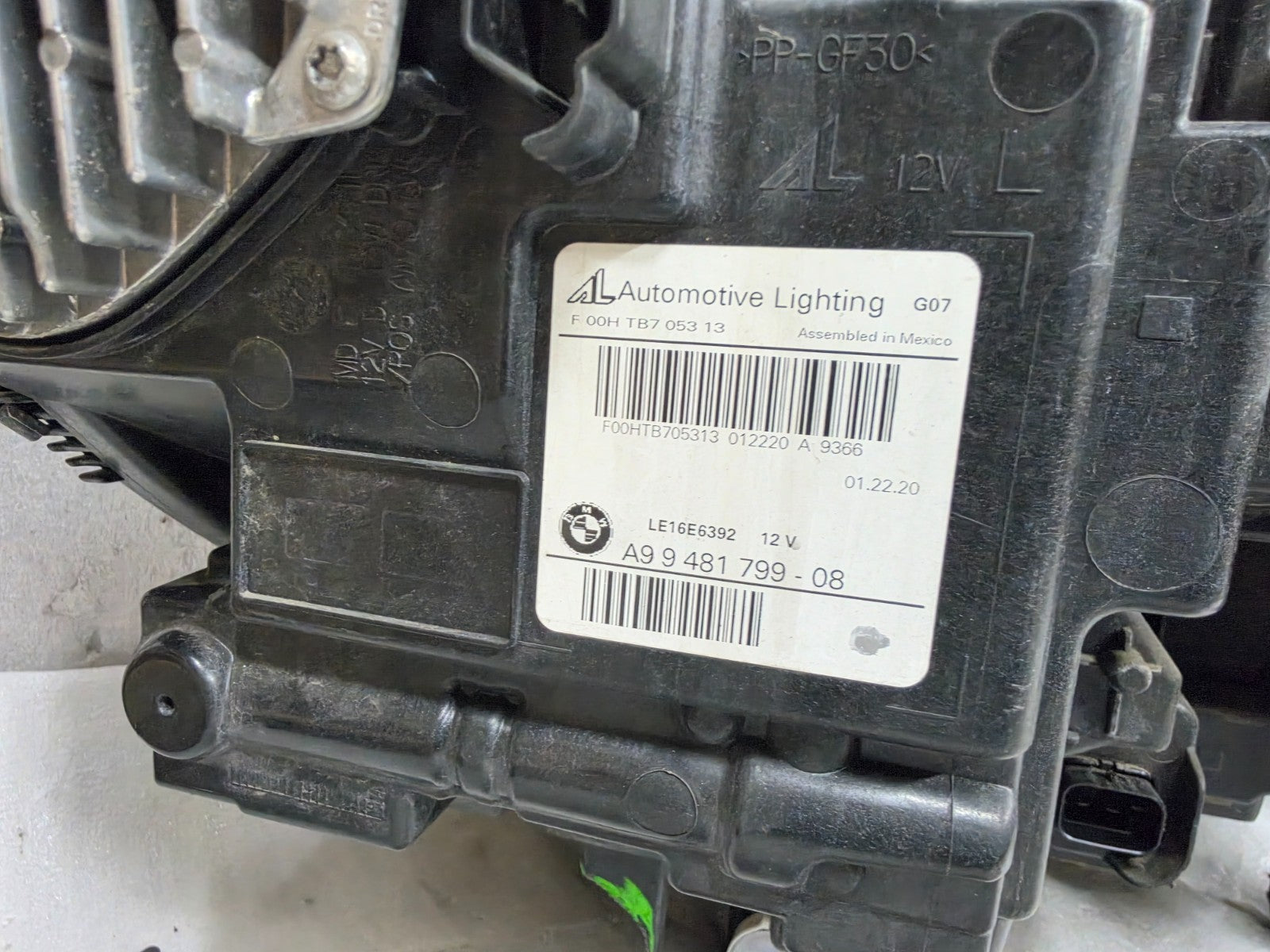 2019-2022 BMW X7 G07 FULL LED LEFT LH DRIVER HEADLIGHT COMPLETE OEM 63119852951