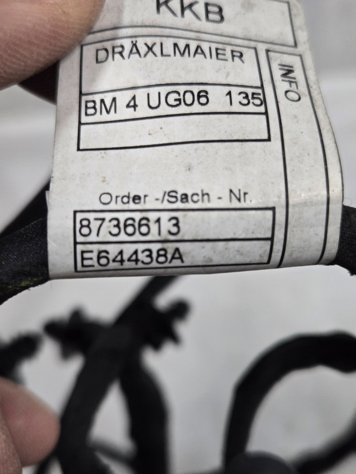 2019 2020 2021 2022 2023 BMW X5 WIRE HARNESS SENSOR FRONT BUMPER PDC 8736613 OEM