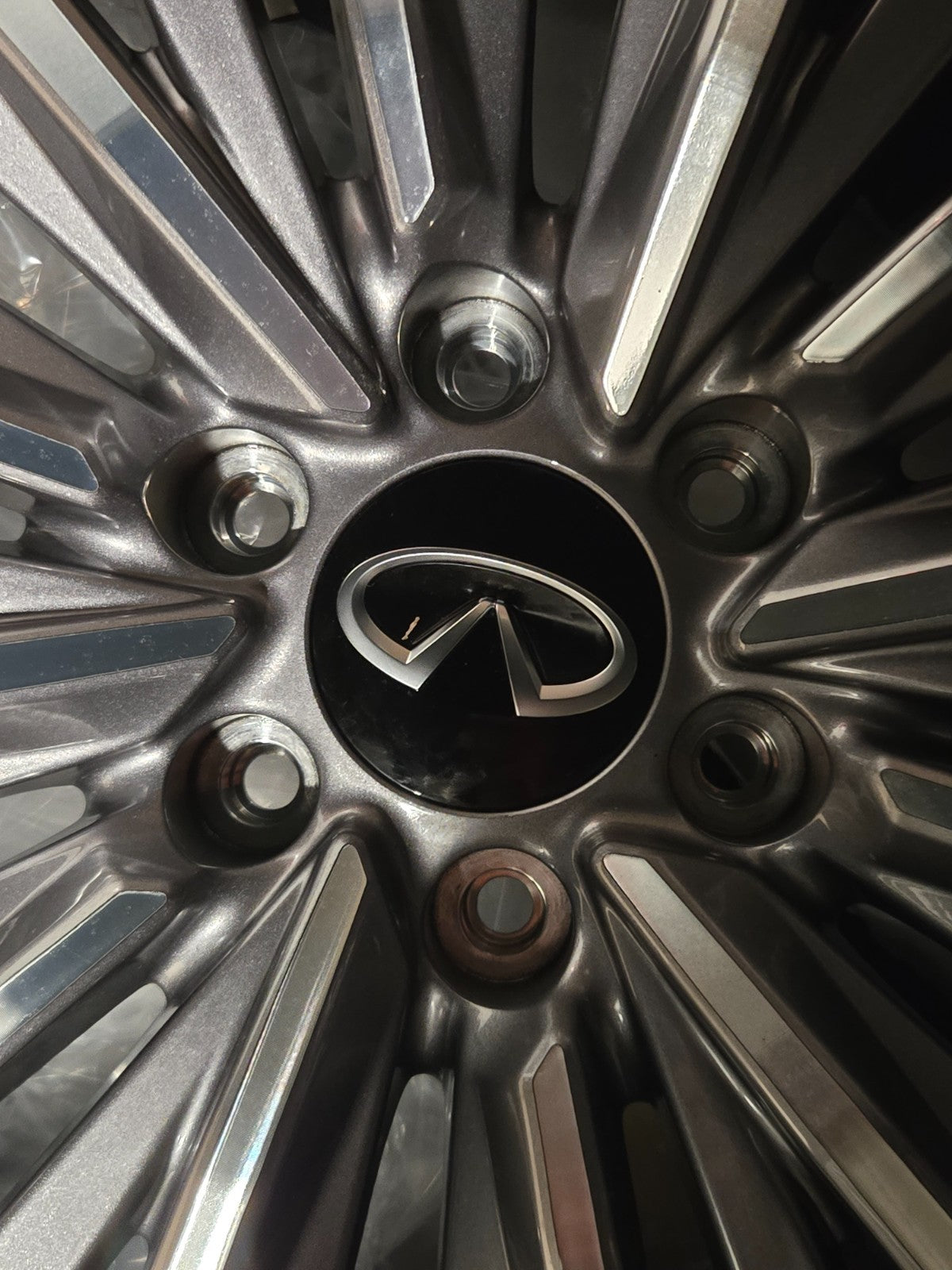 Infiniti QX80 4030S-IP228B IP 22X8 BLACK MONOGRAM WHEEL RIM OEM
