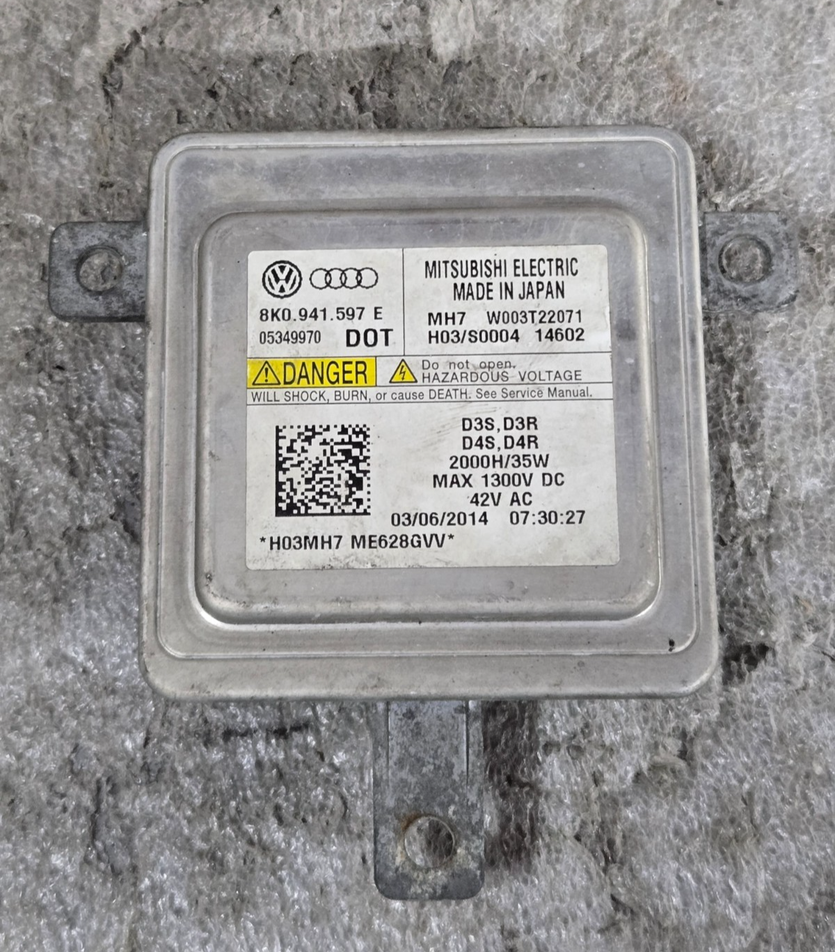 Audi A3 A4 Q3 Q5 Xenon Headlight Ballast Module OEM W003T22071 8K0941597E