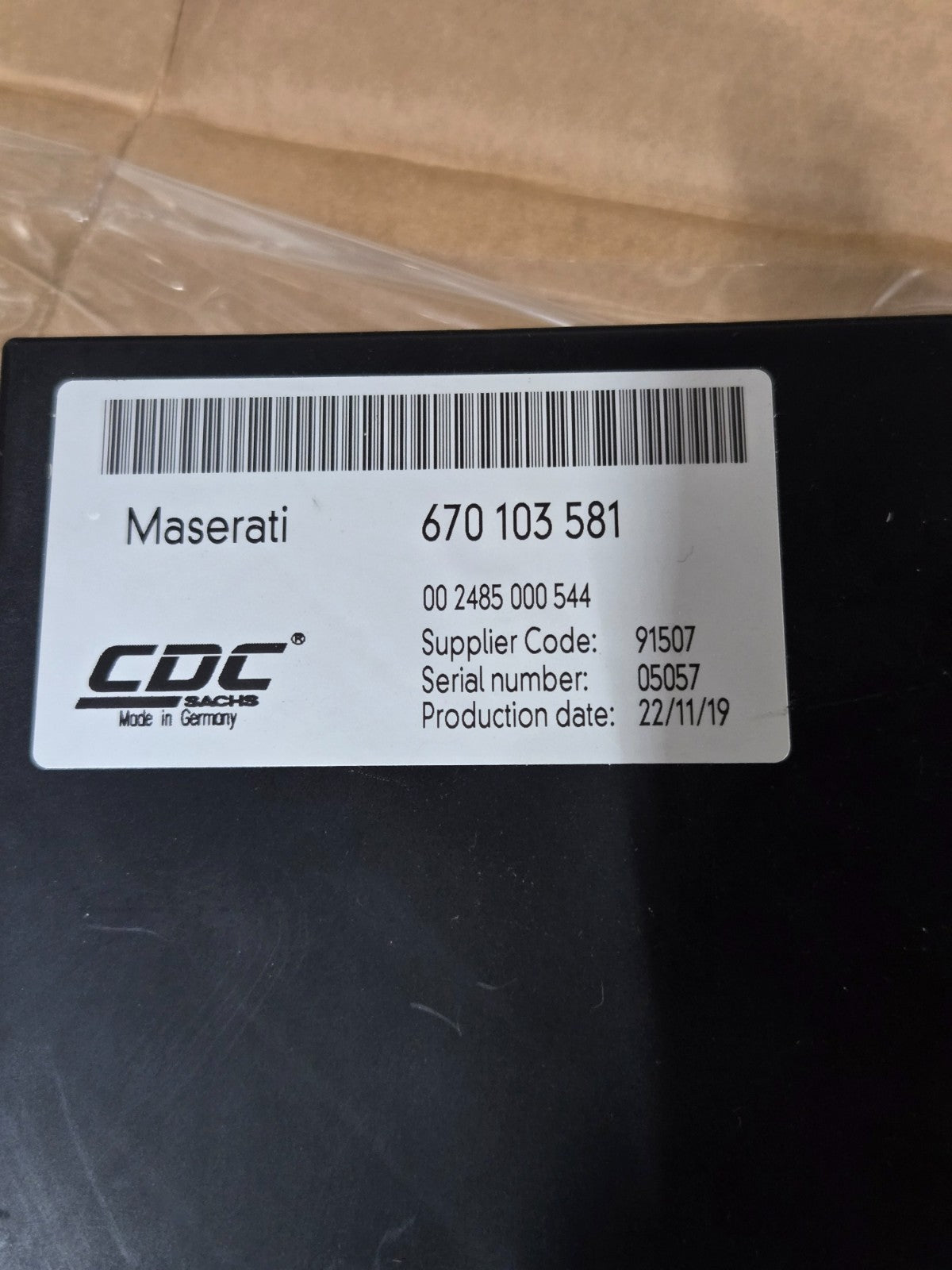 Maserati Ghibli ECM - Electronic Control Module Suspension Unit 670103581 OEM