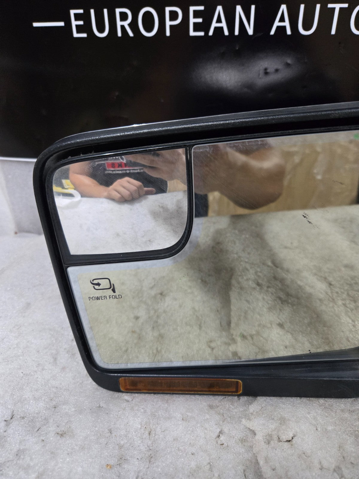 2011-14 Ford F150 Drivers Side Door Mirror Chrome Cap Heated Power Fold OEM