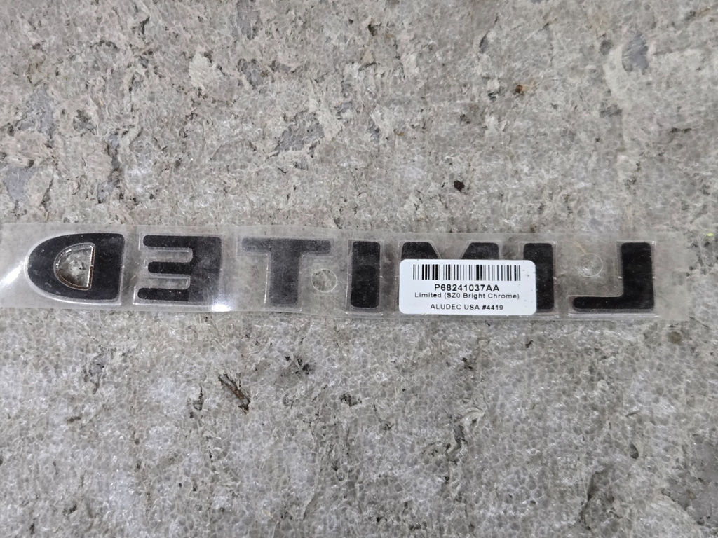 2014-2022 Jeep Lift-Gate Nameplate 68241037AA LIMITED Emblem CHROME OEM NEW
