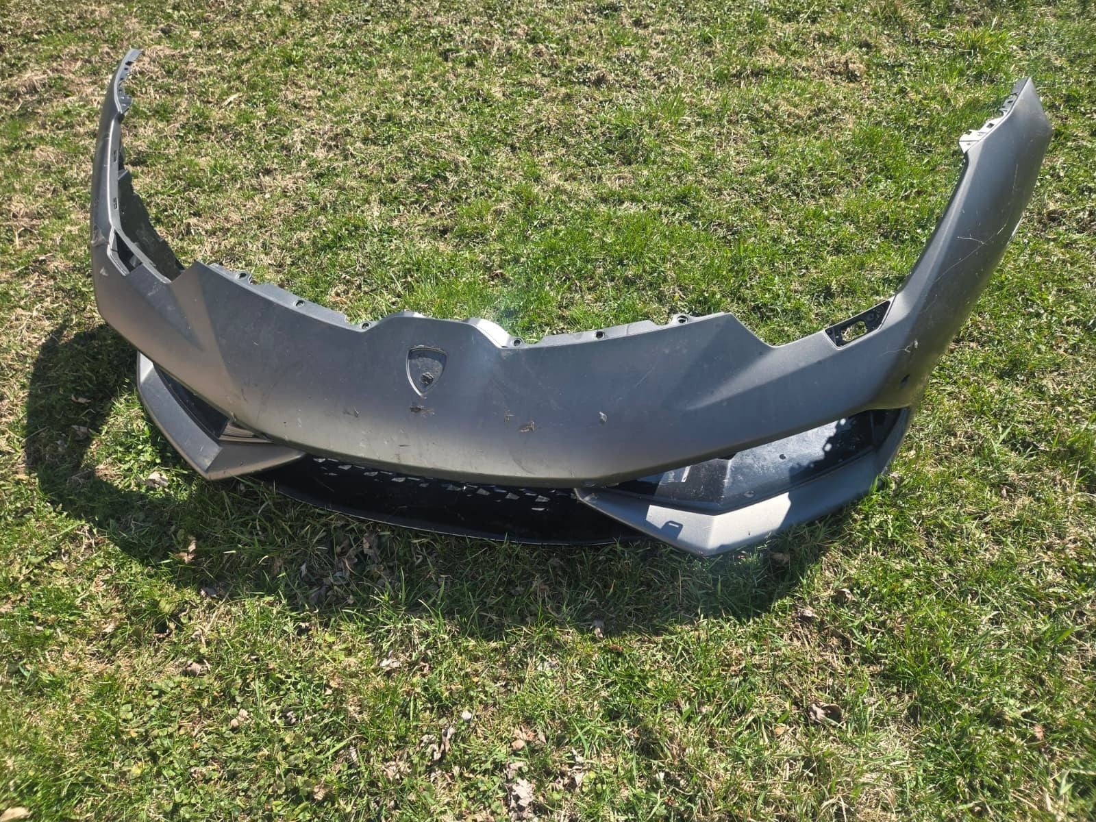 2014-2019 LAMBORGHINI HURACAN LP580 LP610 FRONT BUMPER COVER GRAY OEM 400807437