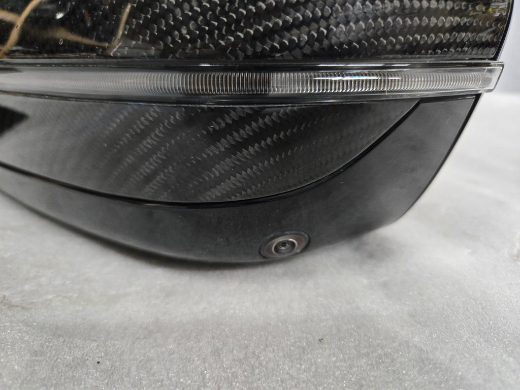 2019-2025 BMW 8 SERIES 850 LH CARBON POWER FOLDING SIDE MIRROR F01851030668B OEM