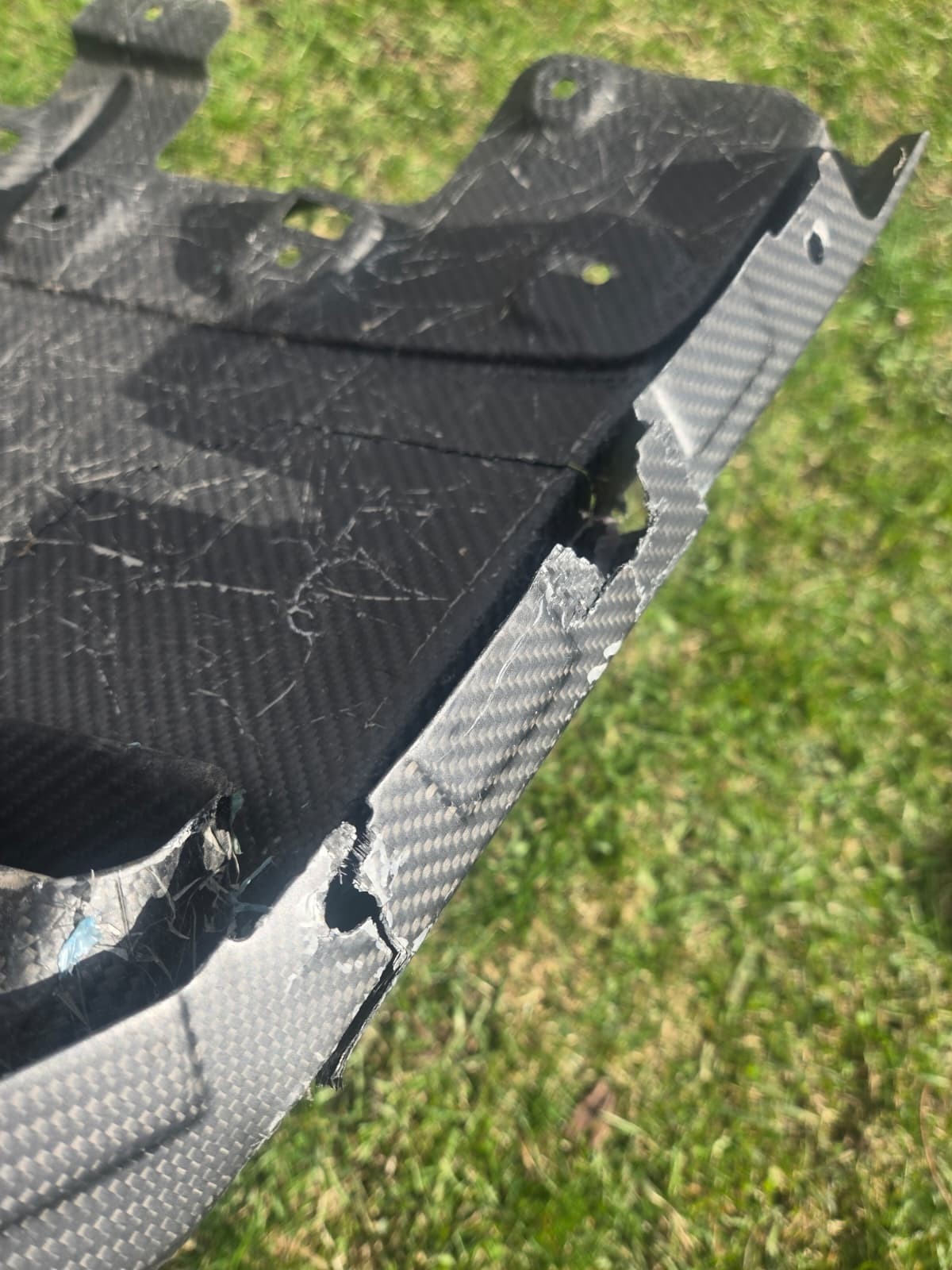 2022-2023 Lamborghini Huracan STO Rear Lower Diffuser Carbon Fiber 4T3825503 OEM
