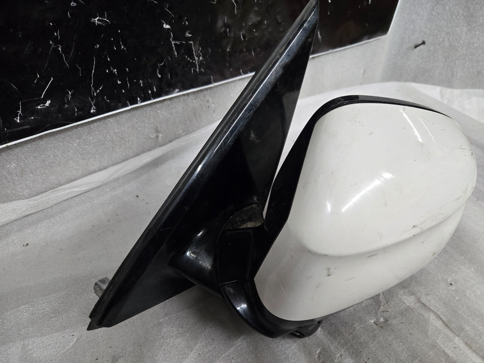 2014 - 2018 BMW X5 F15 FRONT LEFT LH DOOR EXTERIOR SIDE VIEW MIRROR OEM WHITE