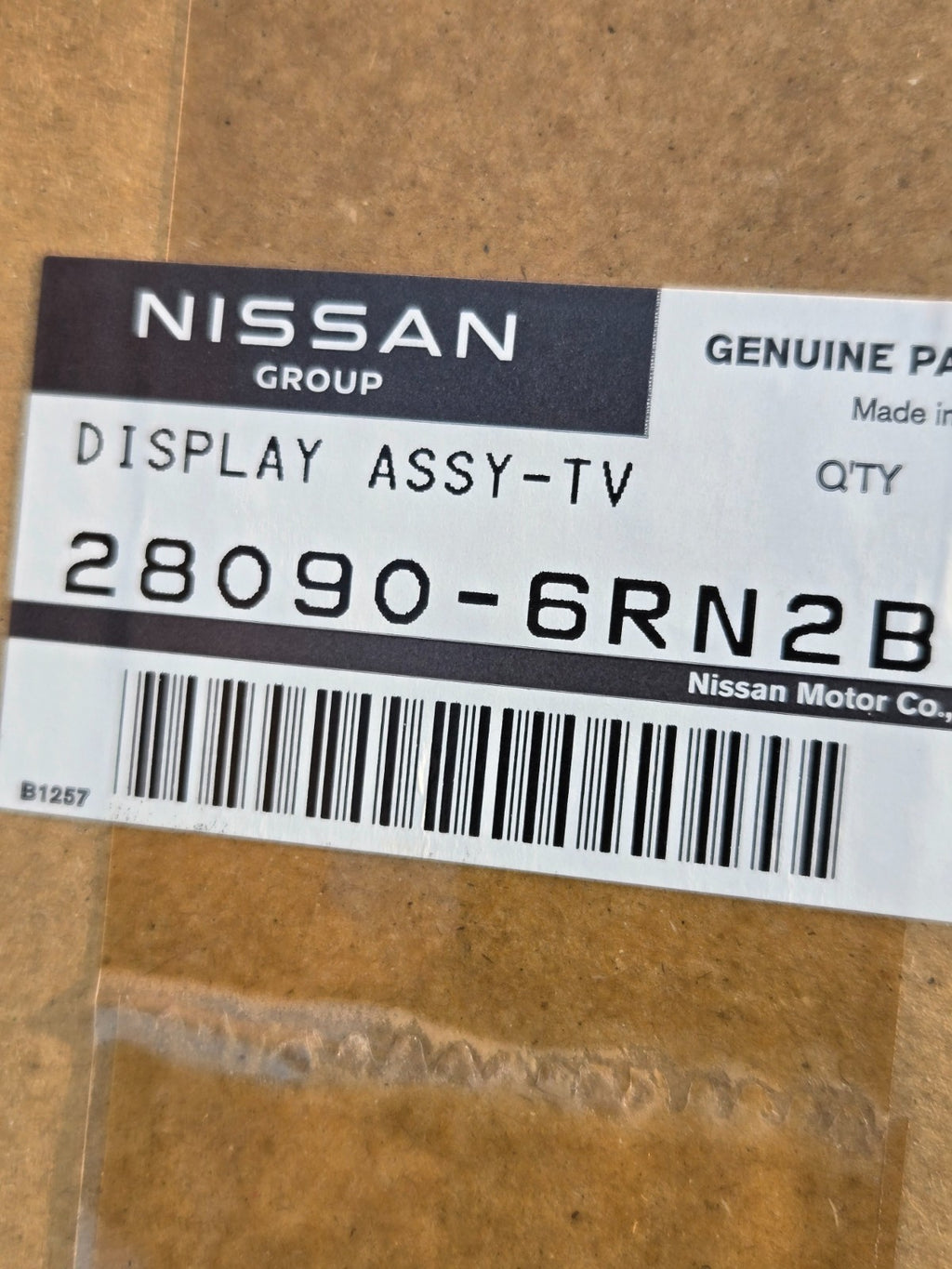 2024 NISSAN ROGUE DASH DASHBOARD CENTER DISPLAY SCREEN MONITOR OEM 28090-6RN2B