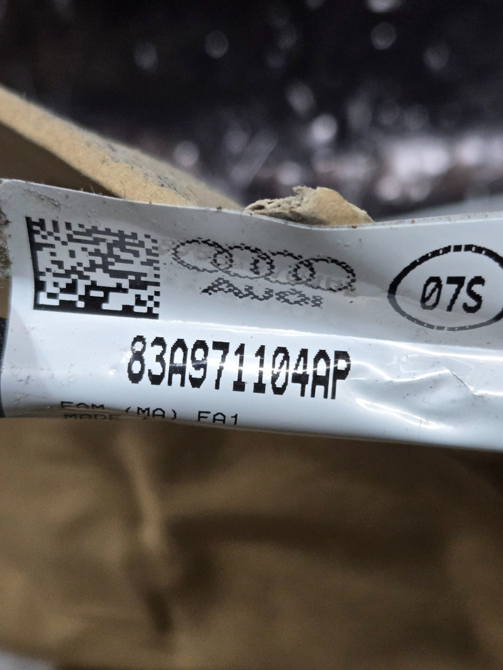2019-2022 Audi Q3 RSQ3 Rear Bumper Wiring Harness OEM 83A971104AP NEW