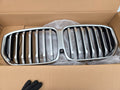 23-26  BMW X5 Front Bumper Grille 51135A67CC4 Camera Hole OEM G05 LCI SILVER 24