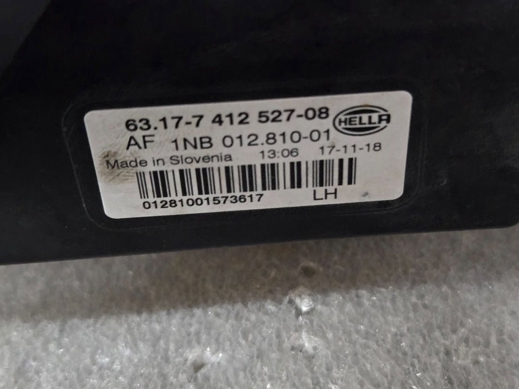 2018 - 2019 BMW X3 G01 FRONT LEFT LH DRIVER SIDE LED FOG LIGHT LAMP OEM 7412527