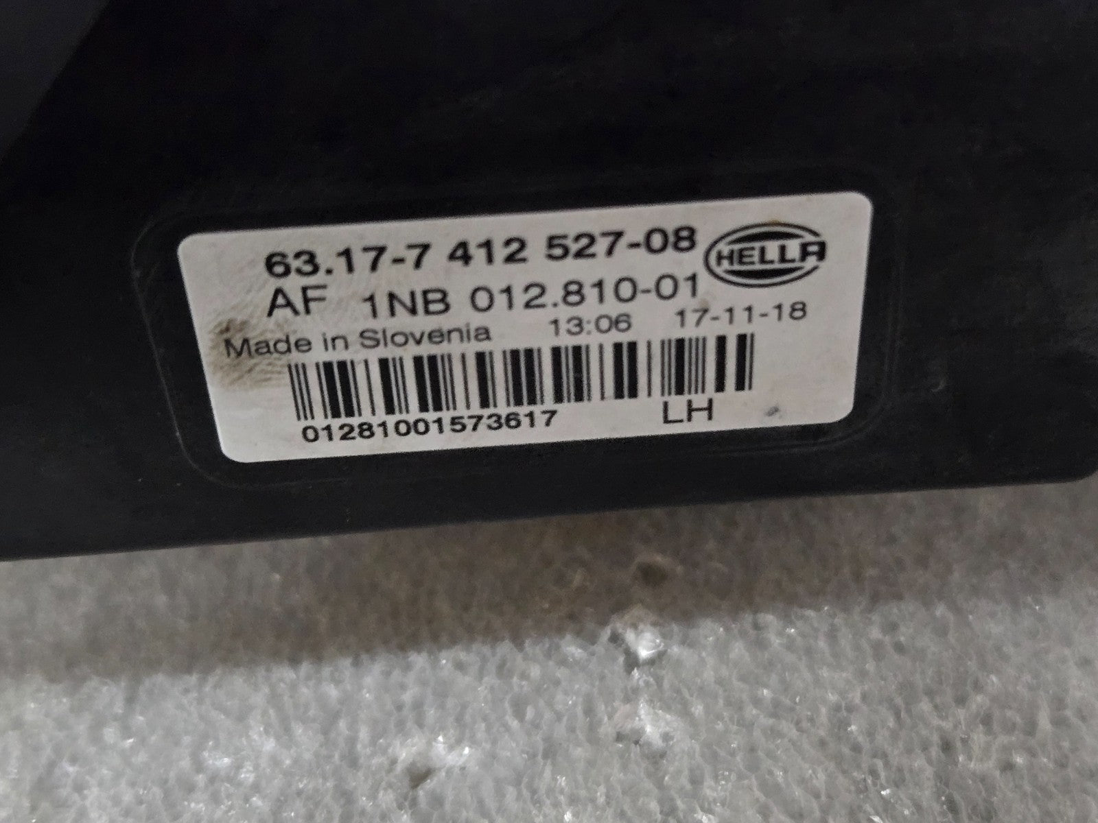 2018 - 2019 BMW X3 G01 FRONT LEFT LH DRIVER SIDE LED FOG LIGHT LAMP OEM 7412527