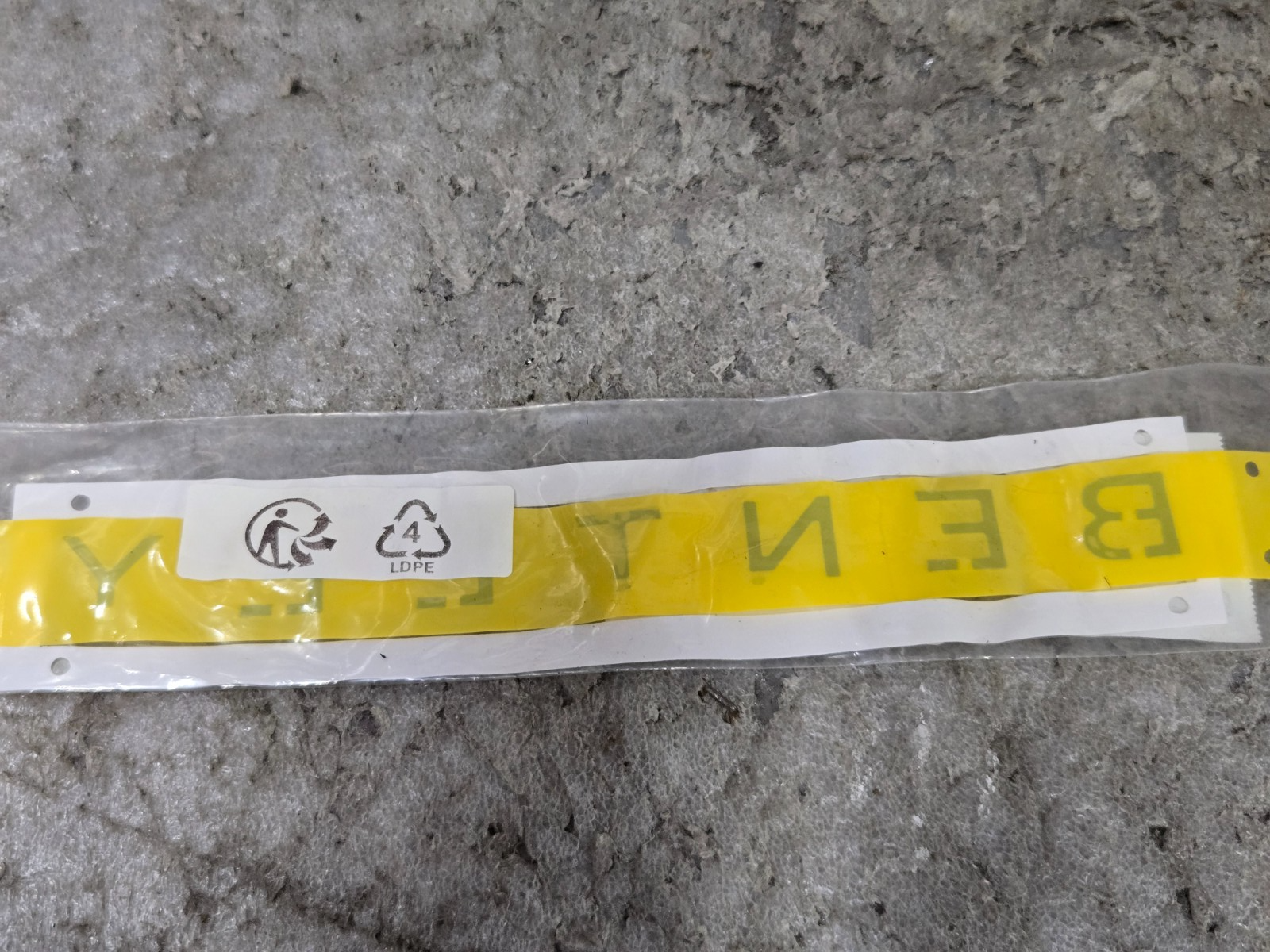 Bentley Lettering NEW OEM 36A853675 Emblem