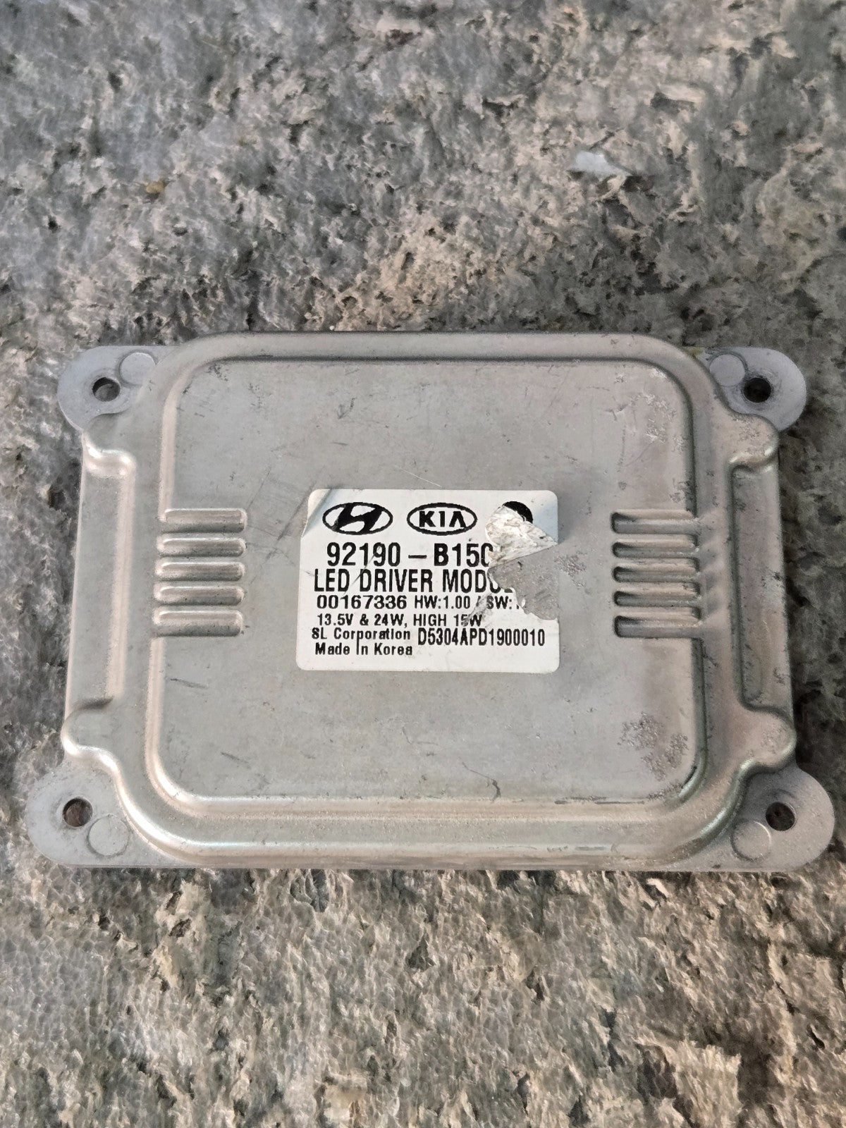 2017-2020 HYUNDAI GENESIS G80 LED MODULE HEADLIGHT BALLAST 92190-B1500 OEM