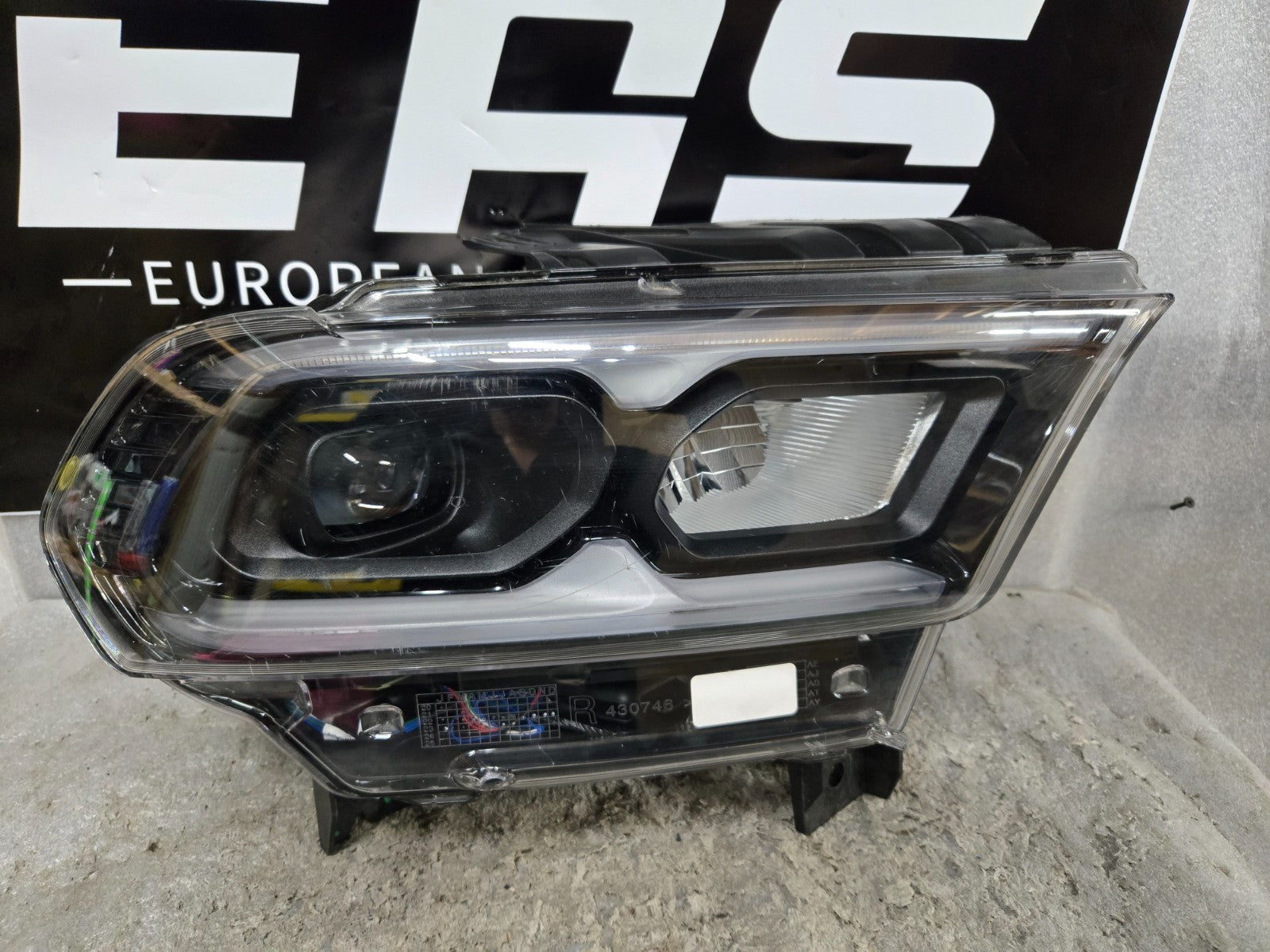 2021-2025 Dodge Durango Premium LED Black Headlight Right Passenger Side OEM