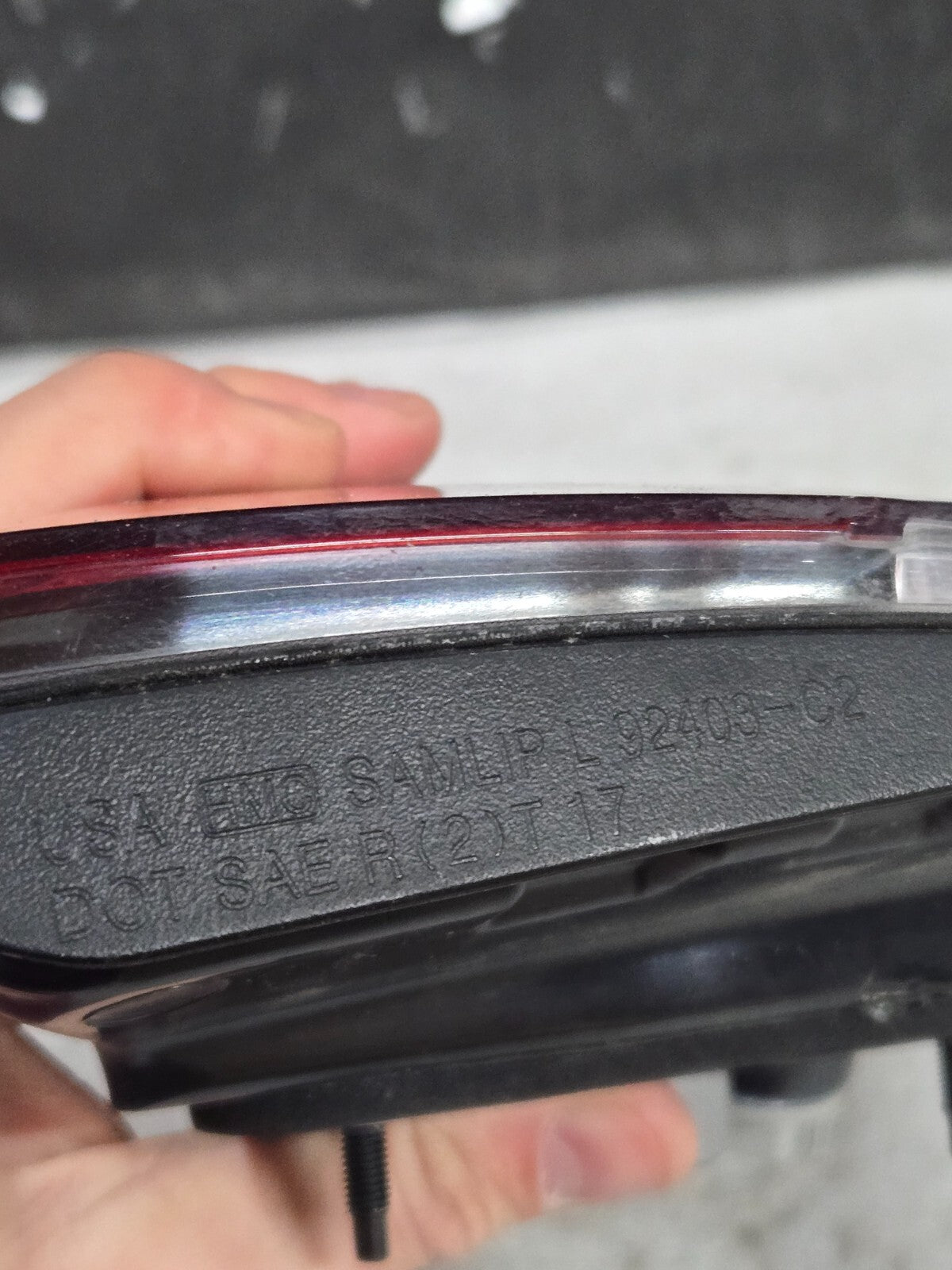 2018 - 2019 Hyundai Sonata Halogen Inner Tail Light Left Driver 92403-C2 OEM