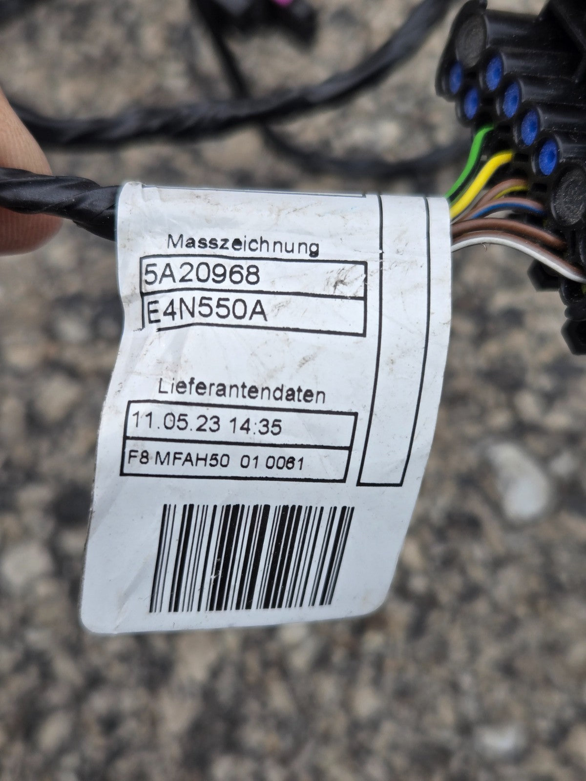 2022 -2023 BMW X3 Front Bumper Parking Sensor PDC Wire Harness 61125A20969 OEM