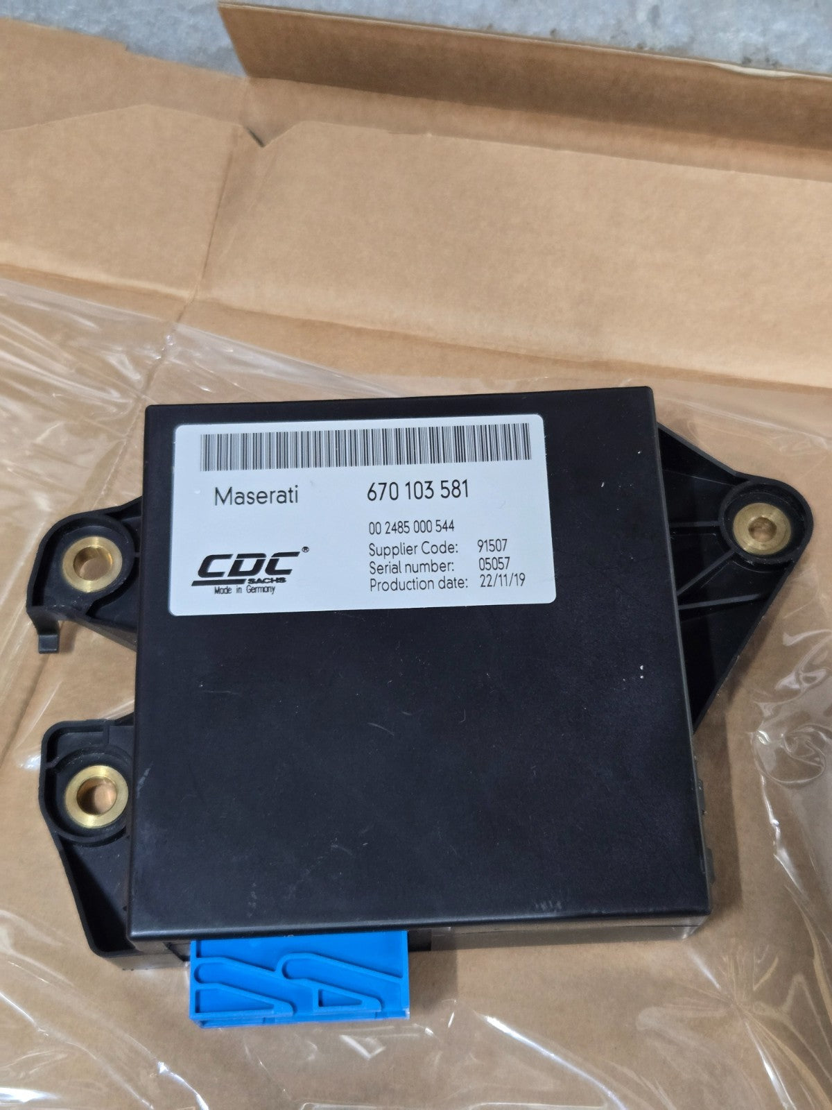 Maserati Ghibli ECM - Electronic Control Module Suspension Unit 670103581 OEM